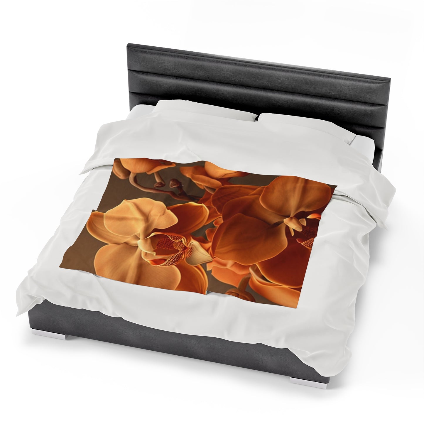 Velveteen Plush Blanket orchid pedals 4