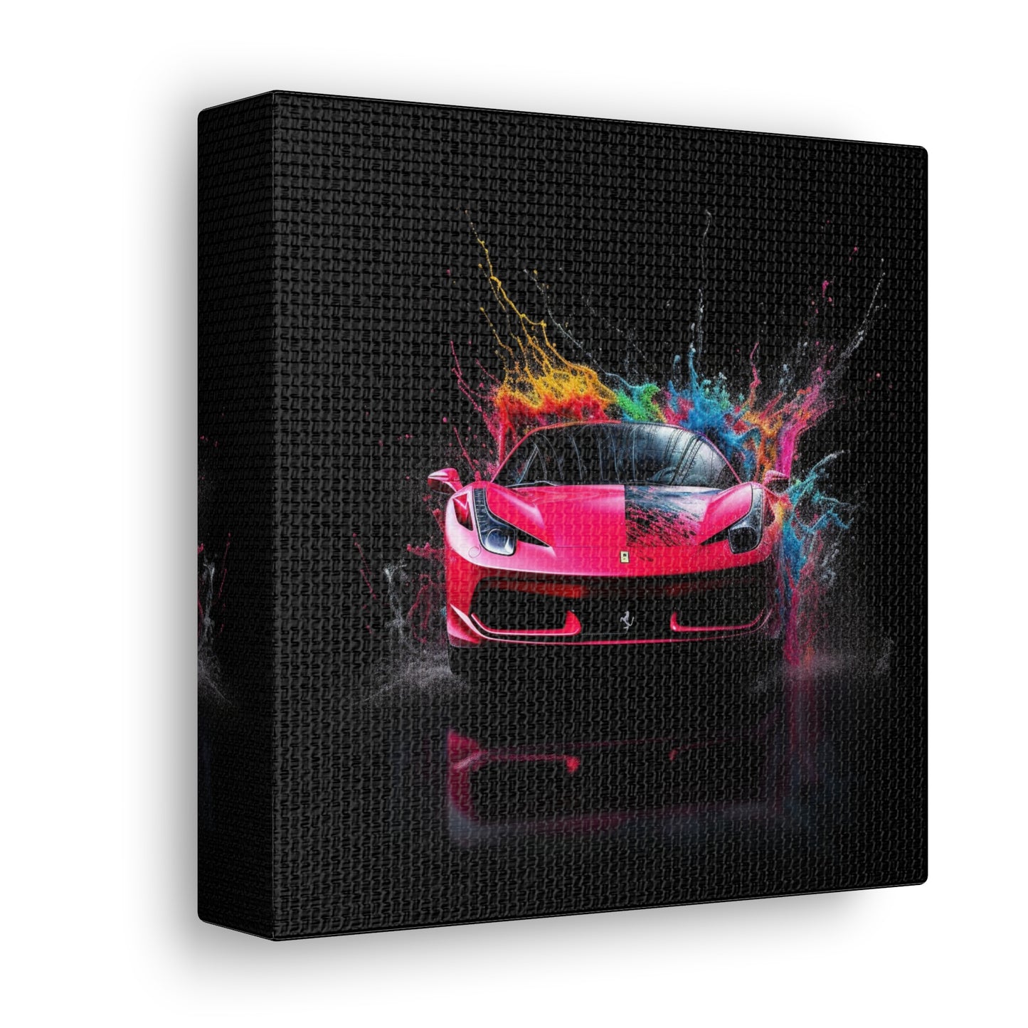 Canvas Gallery Wraps Ferrari Water Splash 2