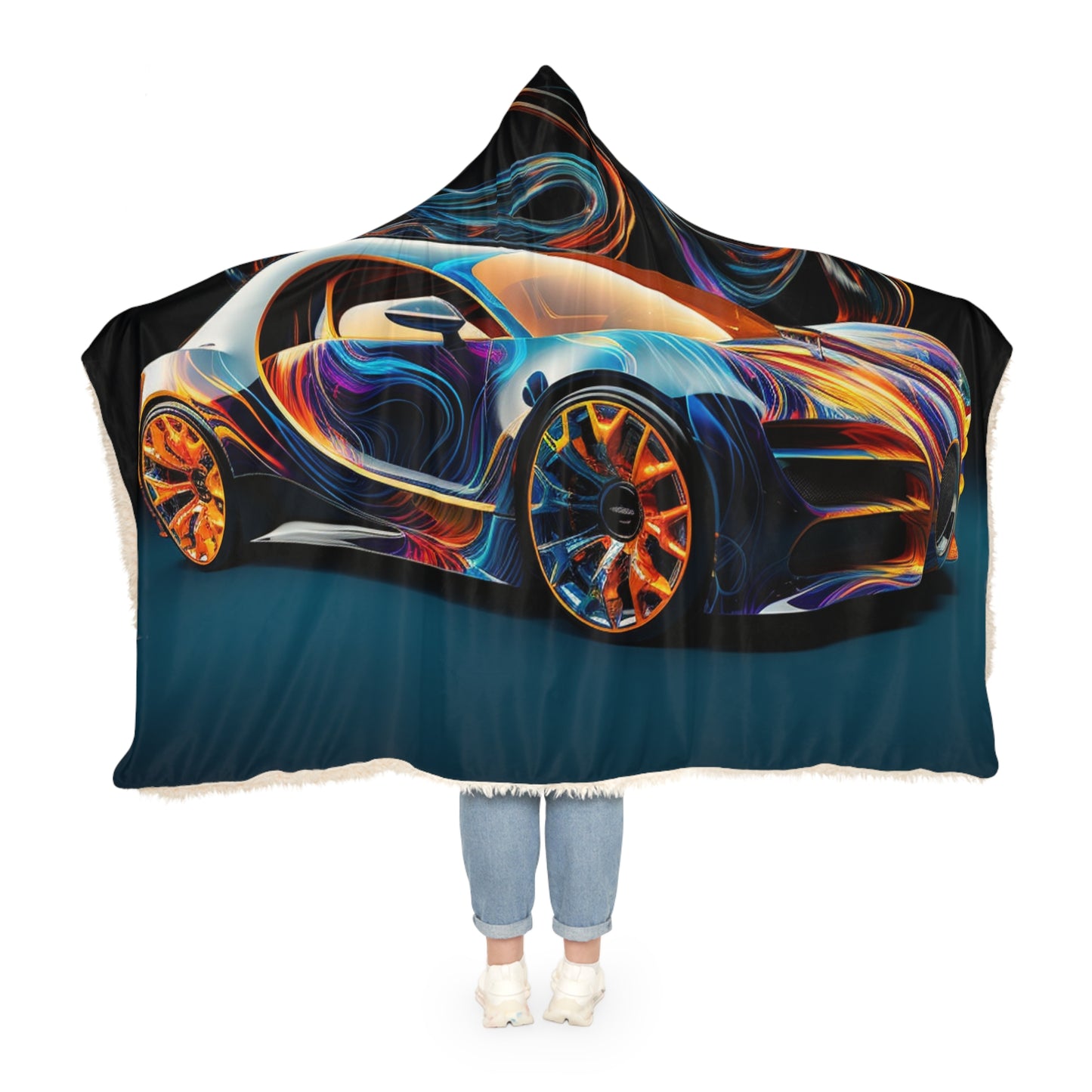 Snuggle Hooded Blanket Bugatti Abstract Flair 2