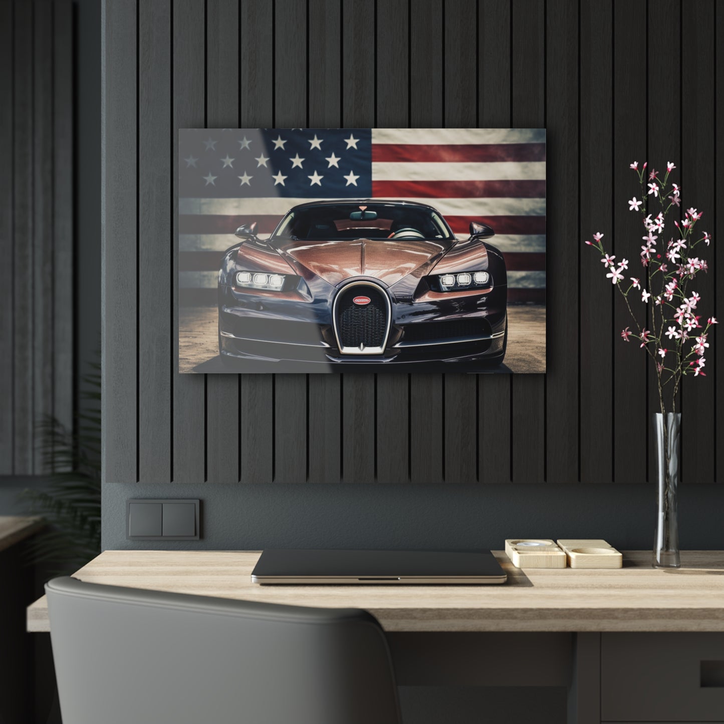 Acrylic Prints Bugatti Flag 4