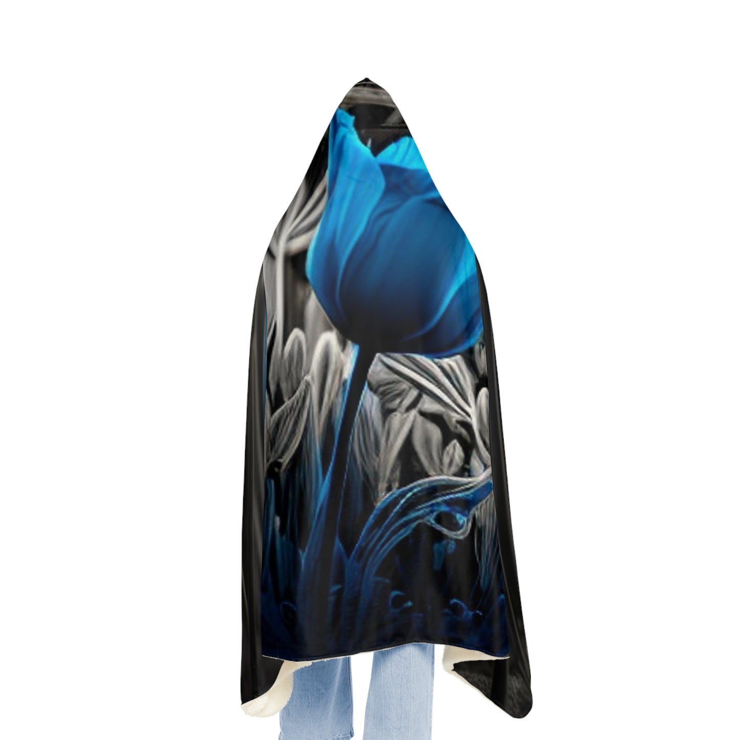 Snuggle Hooded Blanket Tulip Blue 1