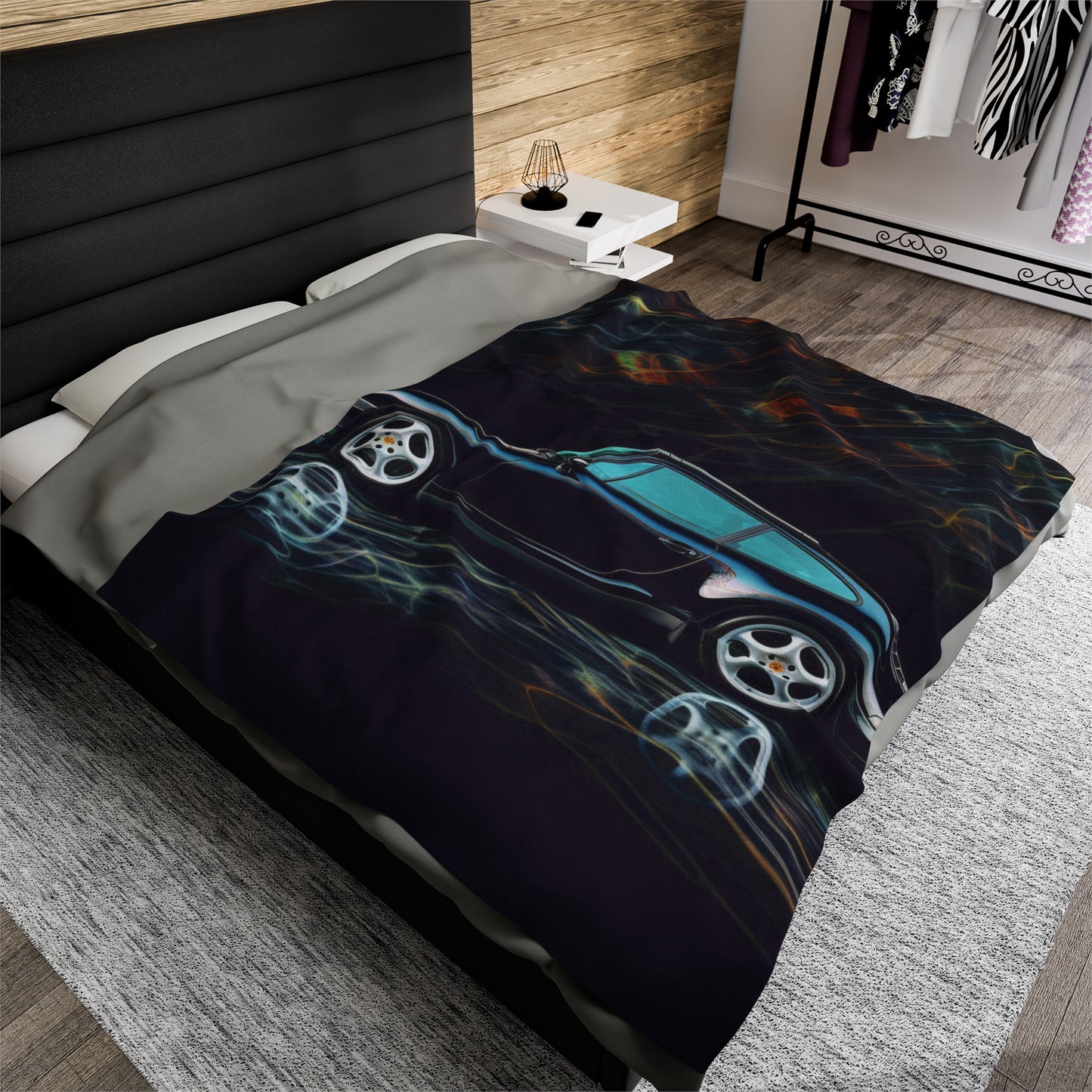 Velveteen Plush Blanket Porsche 933 2