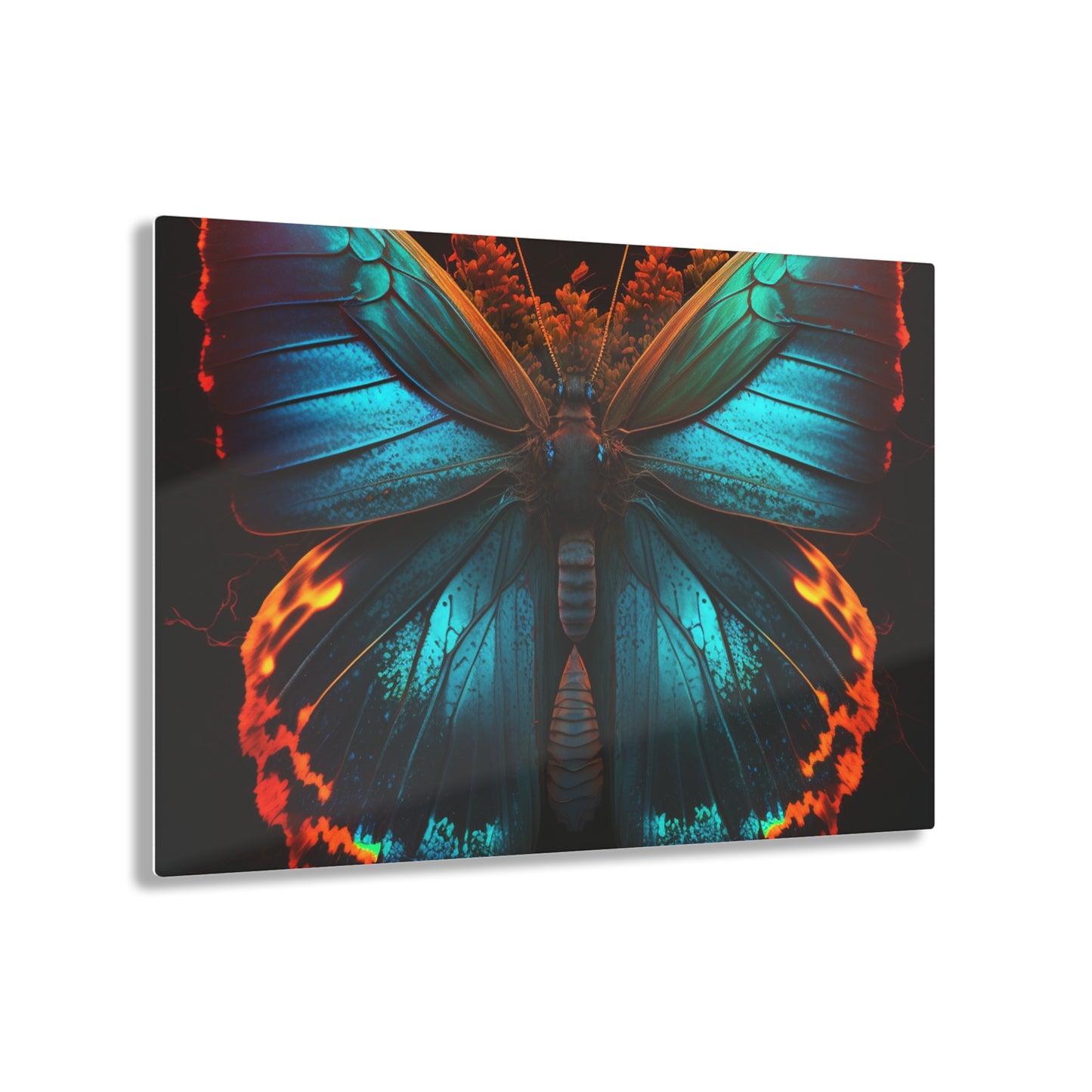 Acrylic Prints Neon Butterfly Flair 3