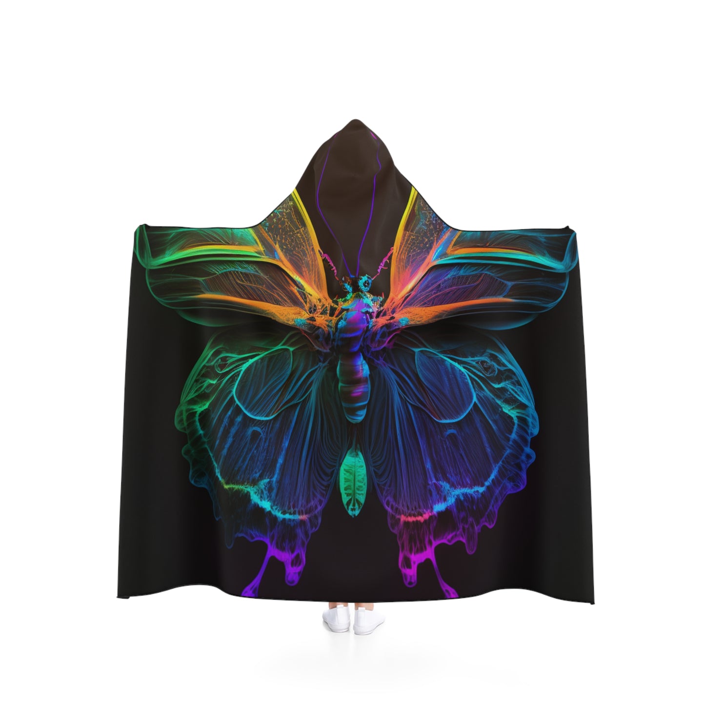 Hooded Blanket Raw Hyper Color Butterfly 3