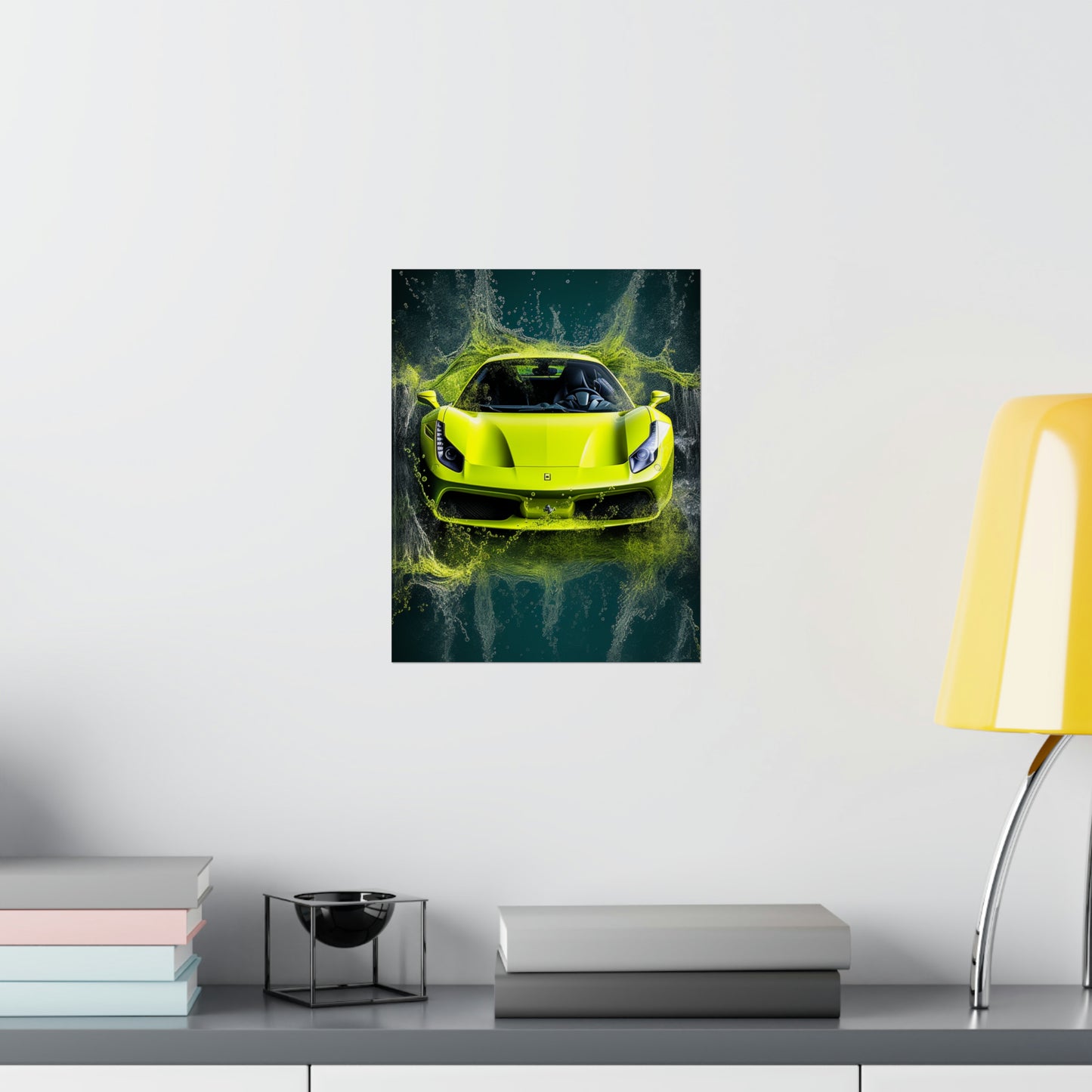 Premium Matte Vertical Posters Farrari Water 4