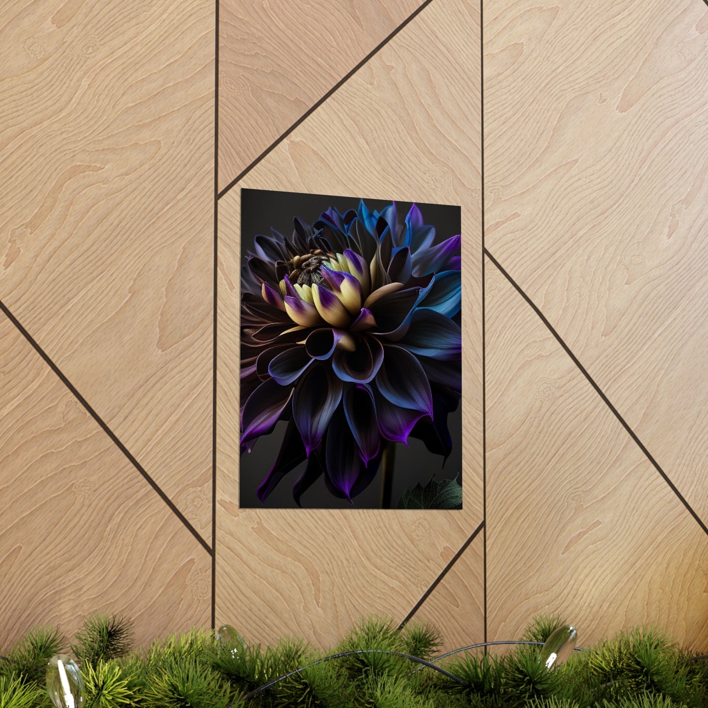 Premium Matte Vertical Posters Dahlia Purple 1