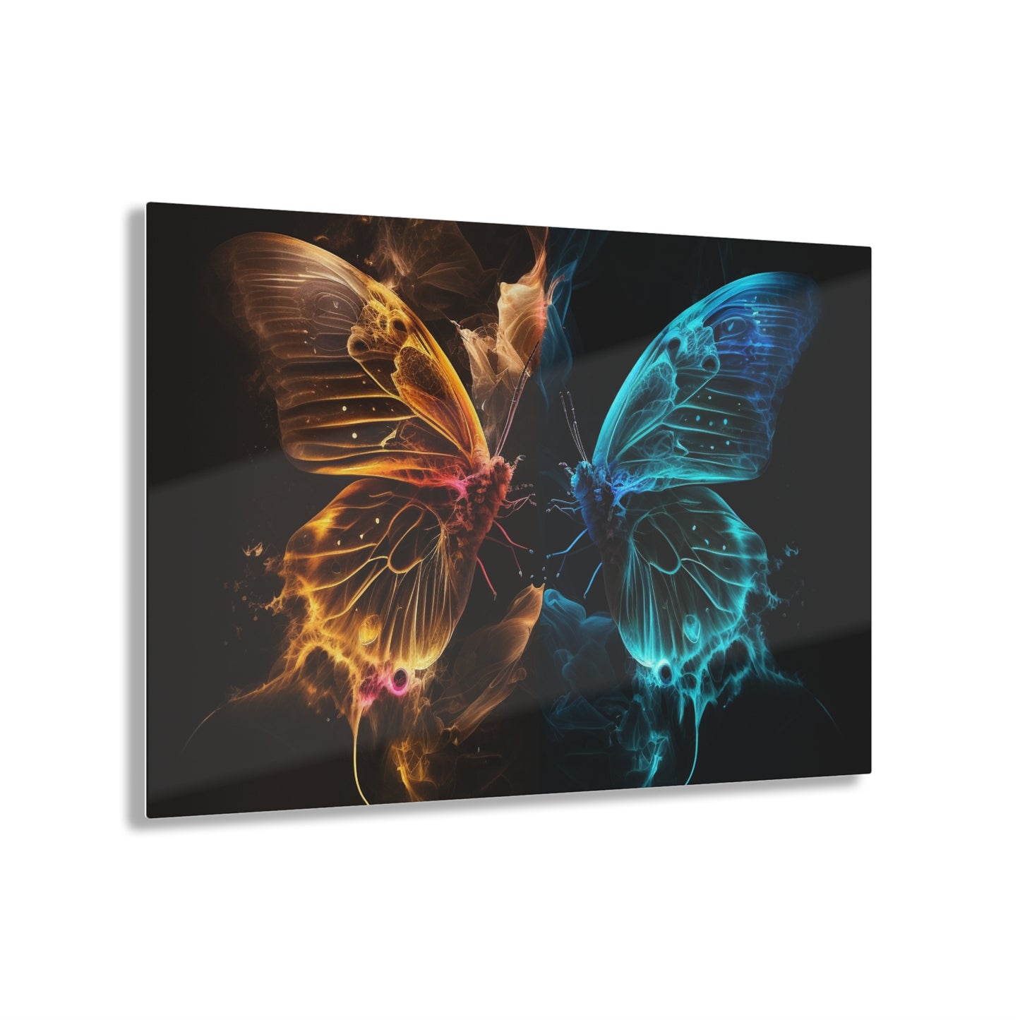 Acrylic Prints Kiss Neon Butterfly 9