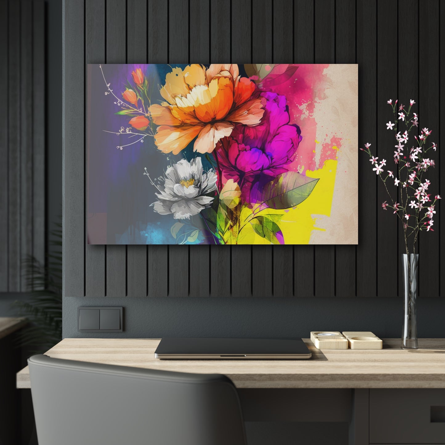 Acrylic Prints Bright Spring Flowers 4