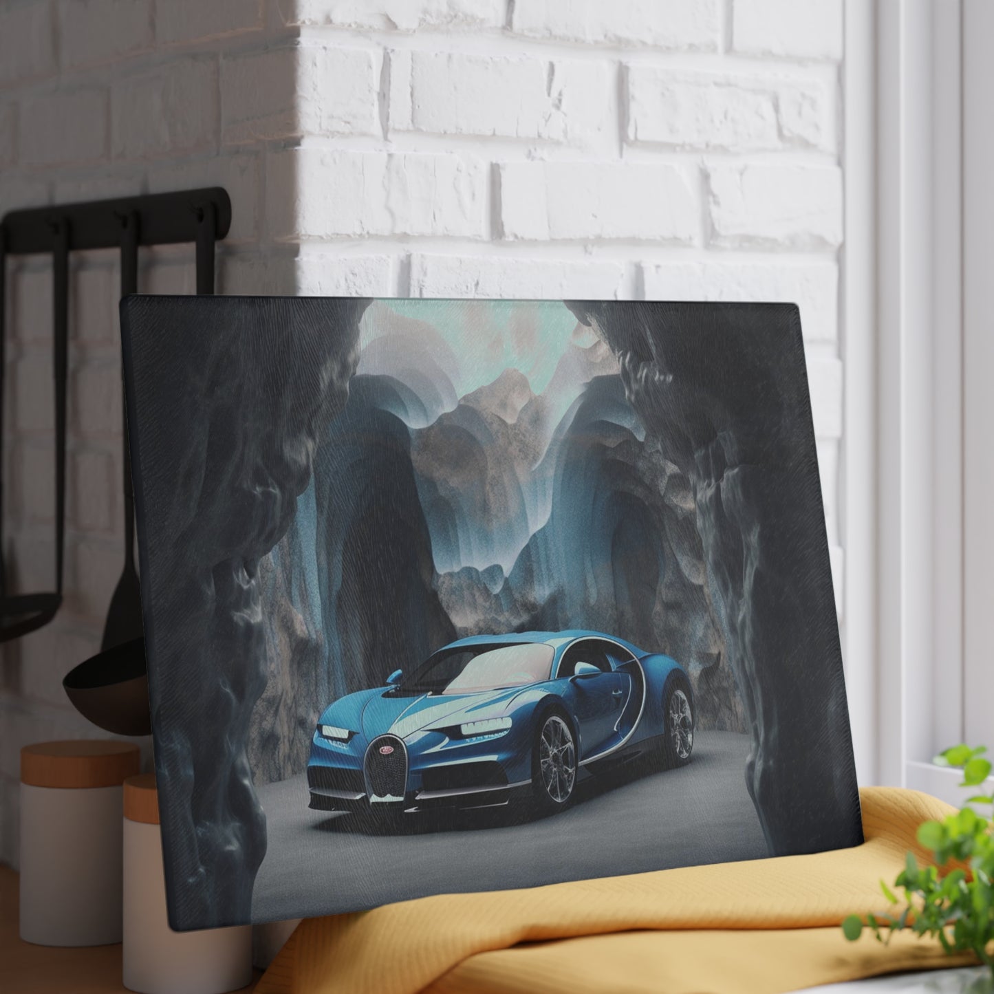 Glass Cutting Board Bugatti Real Look 2