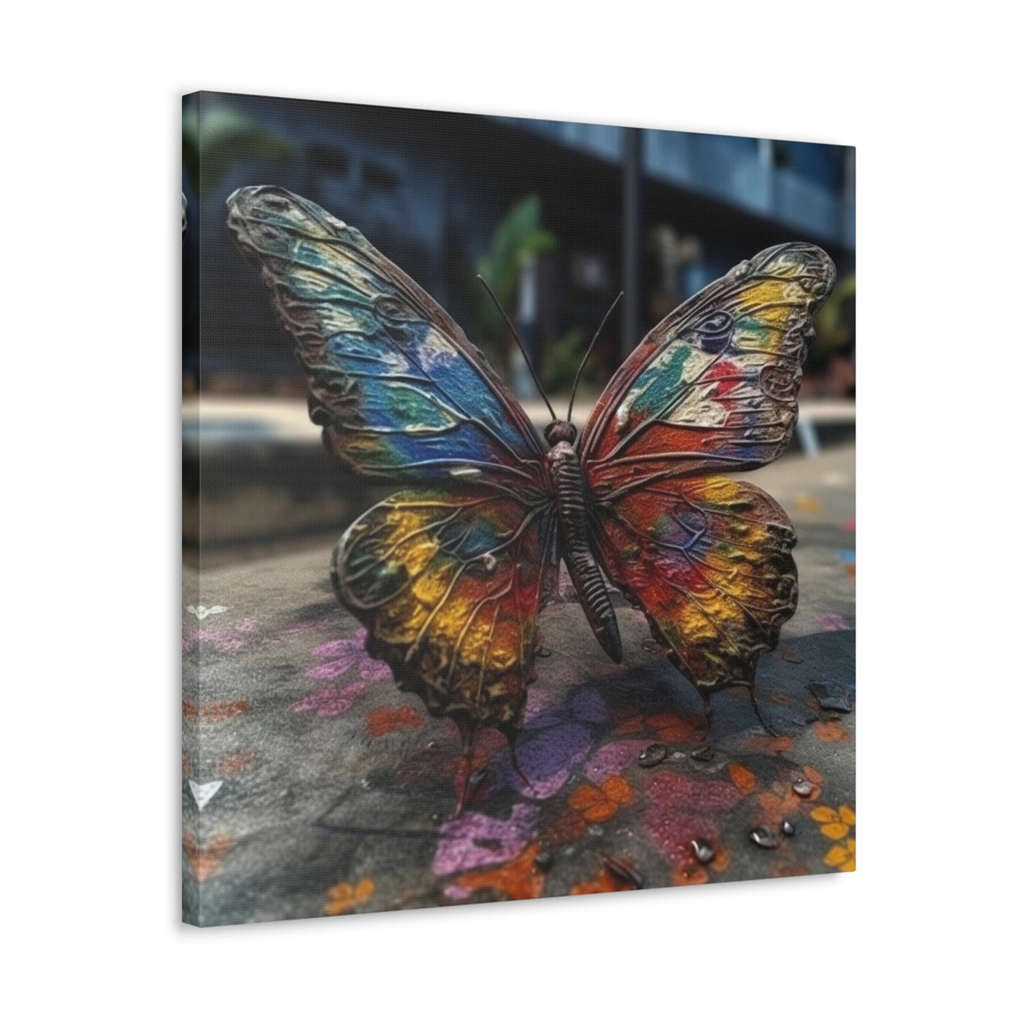 Canvas Gallery Wraps Liquid Street Butterfly 3