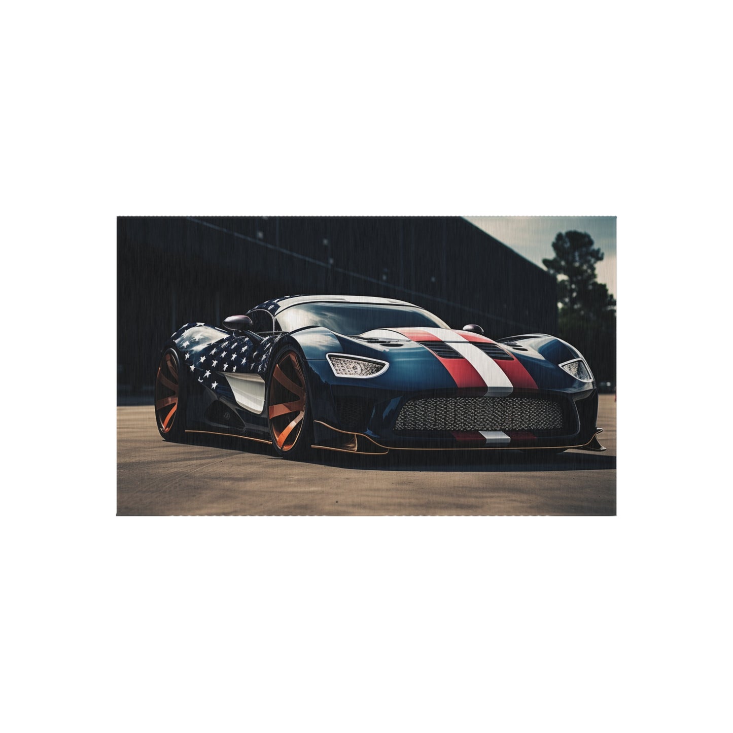 Outdoor Rug  Bugatti Flag American 2