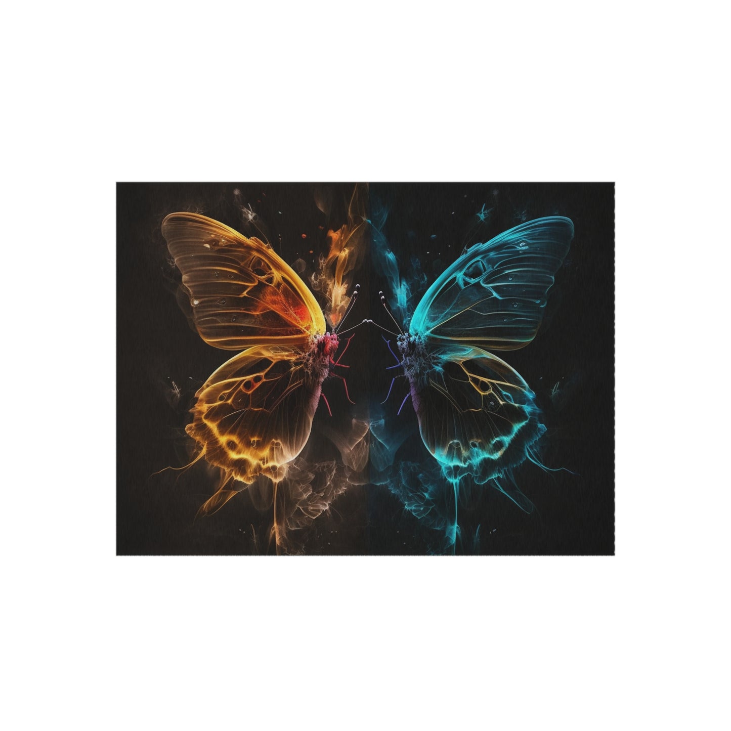 Outdoor Rug  Kiss Neon Butterfly 7