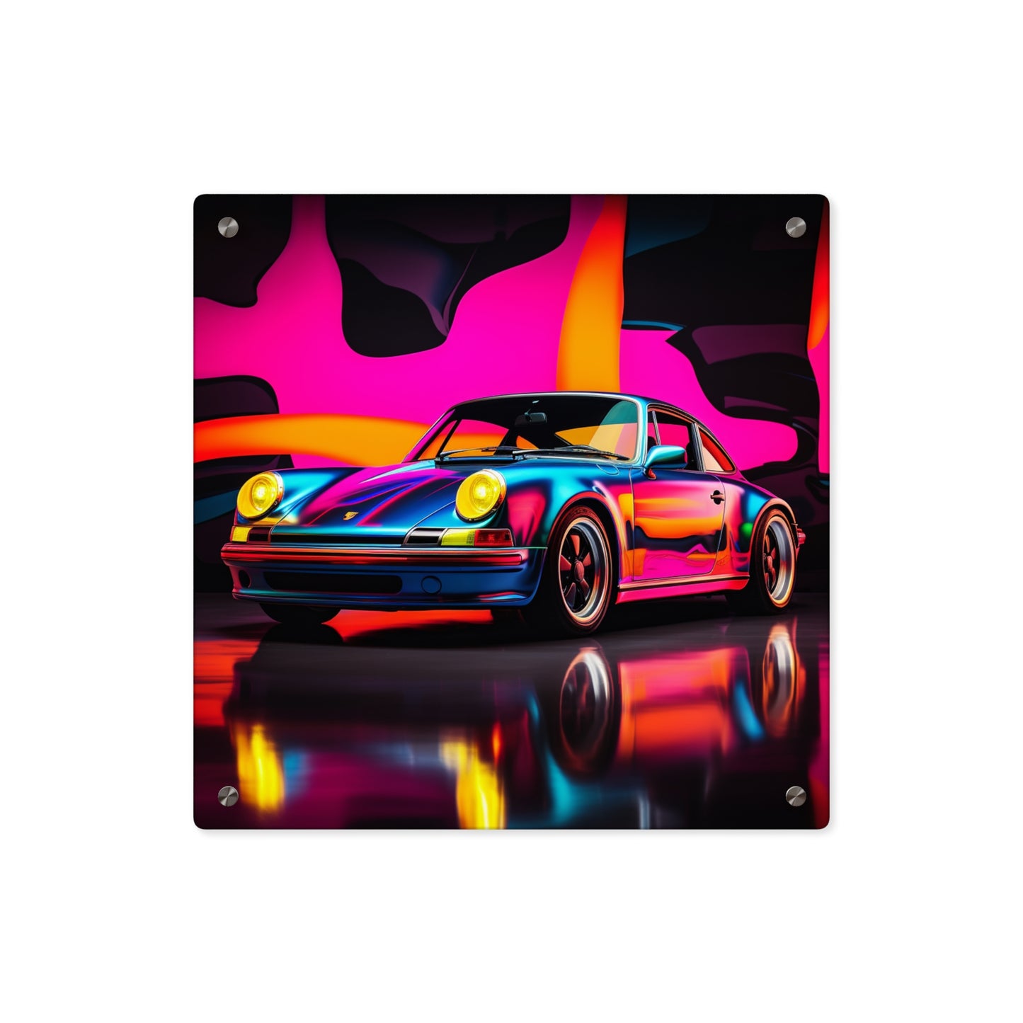 Acrylic Wall Art Panels Macro Porsche 2