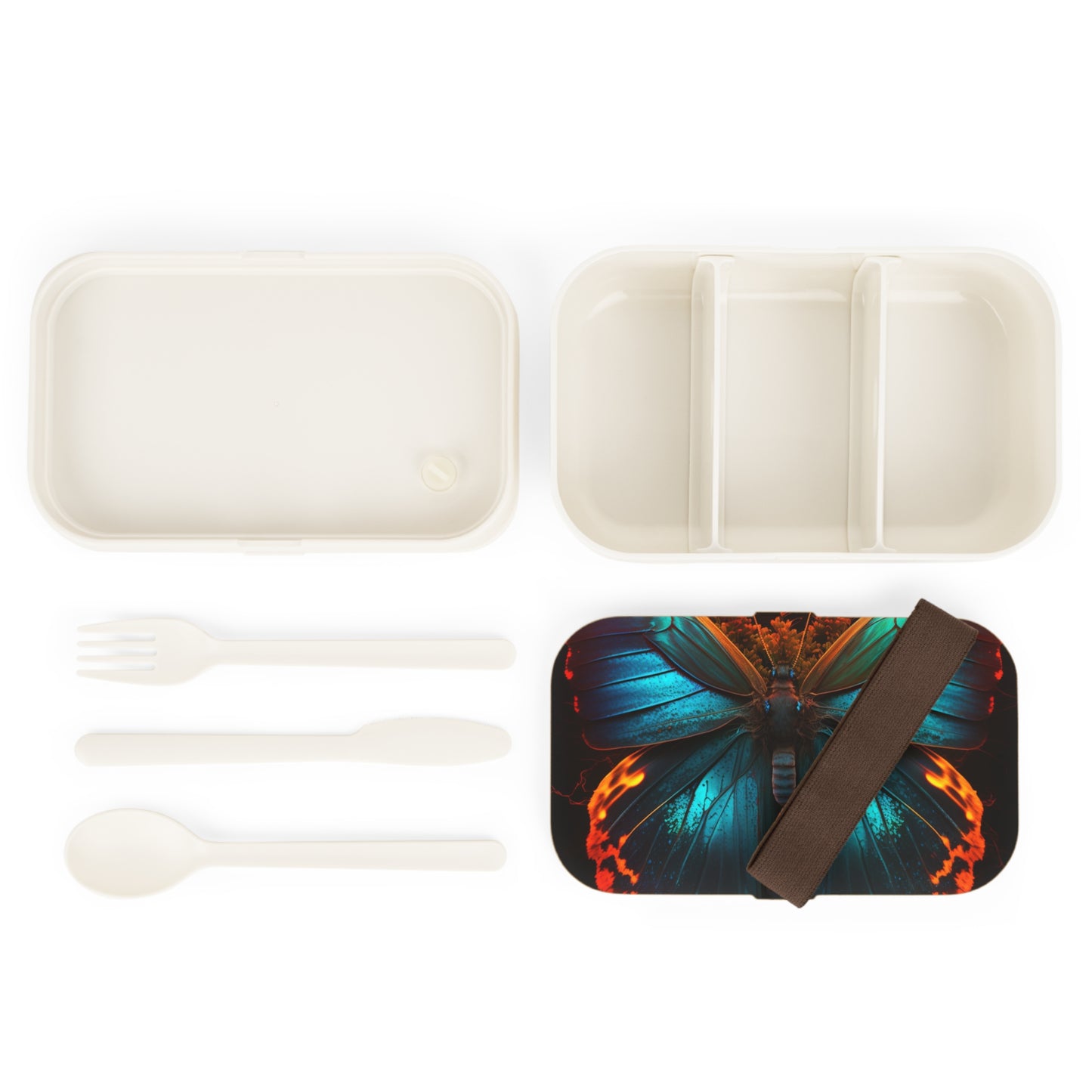 Bento Lunch Box Neon Butterfly Flair 3