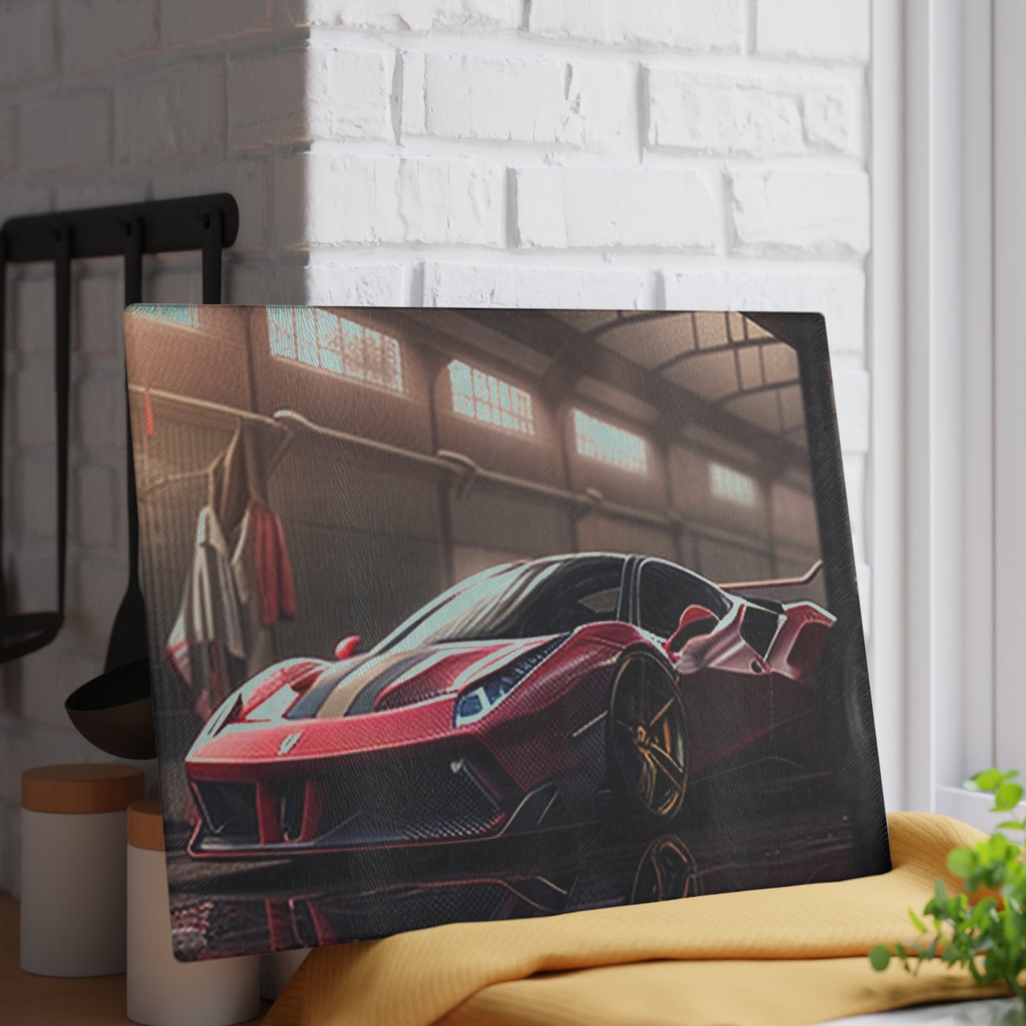 Glass Cutting Board Ferrari Hyper 4