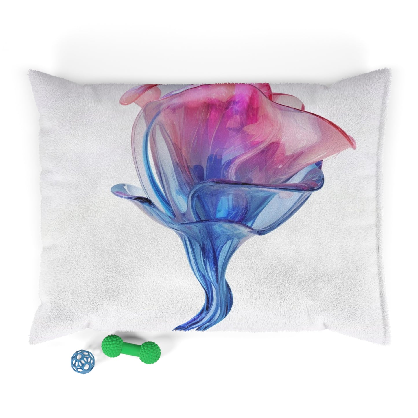 Pet Bed Pink & Blue Tulip Rose 4