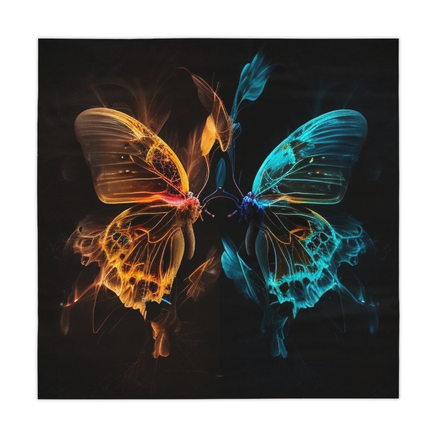 Tablecloth Kiss Neon Butterfly 2