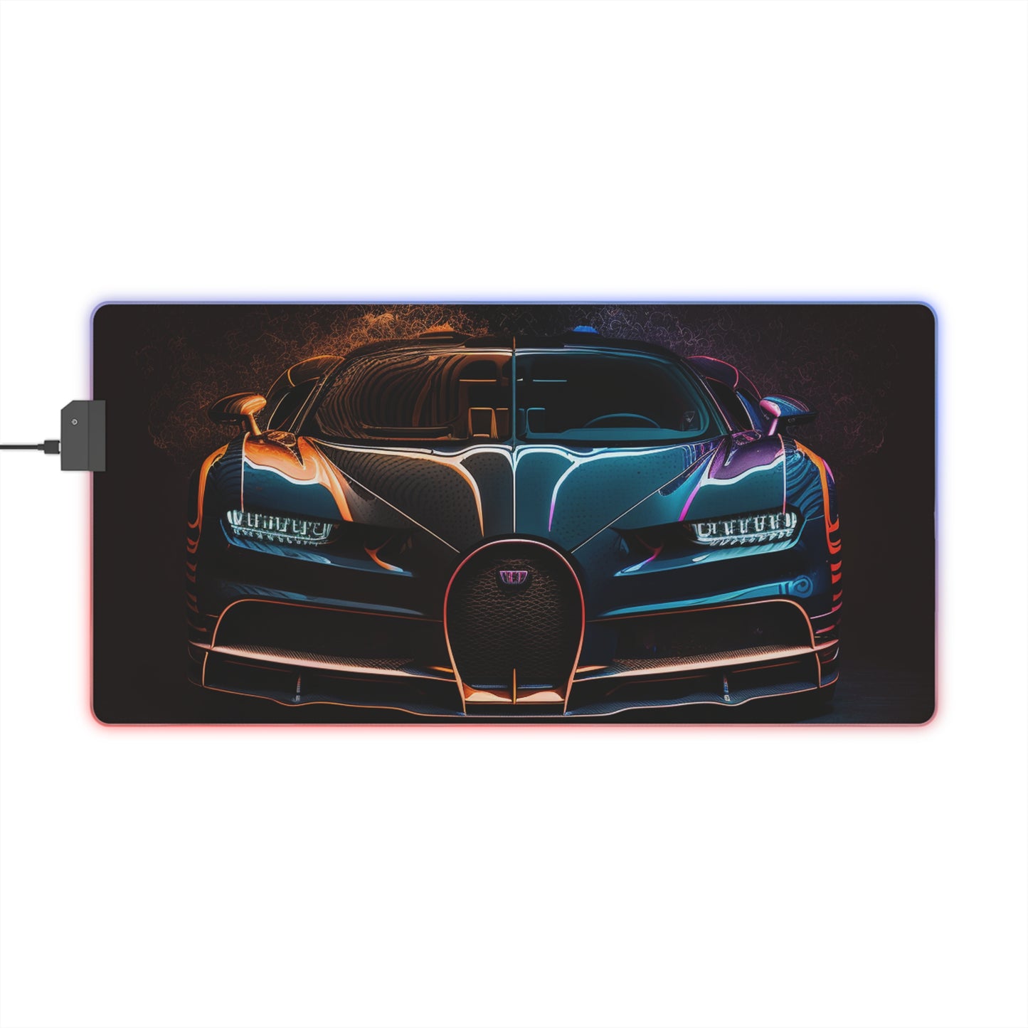 LED Gaming Mouse Pad Bugatti Chiron Super 3