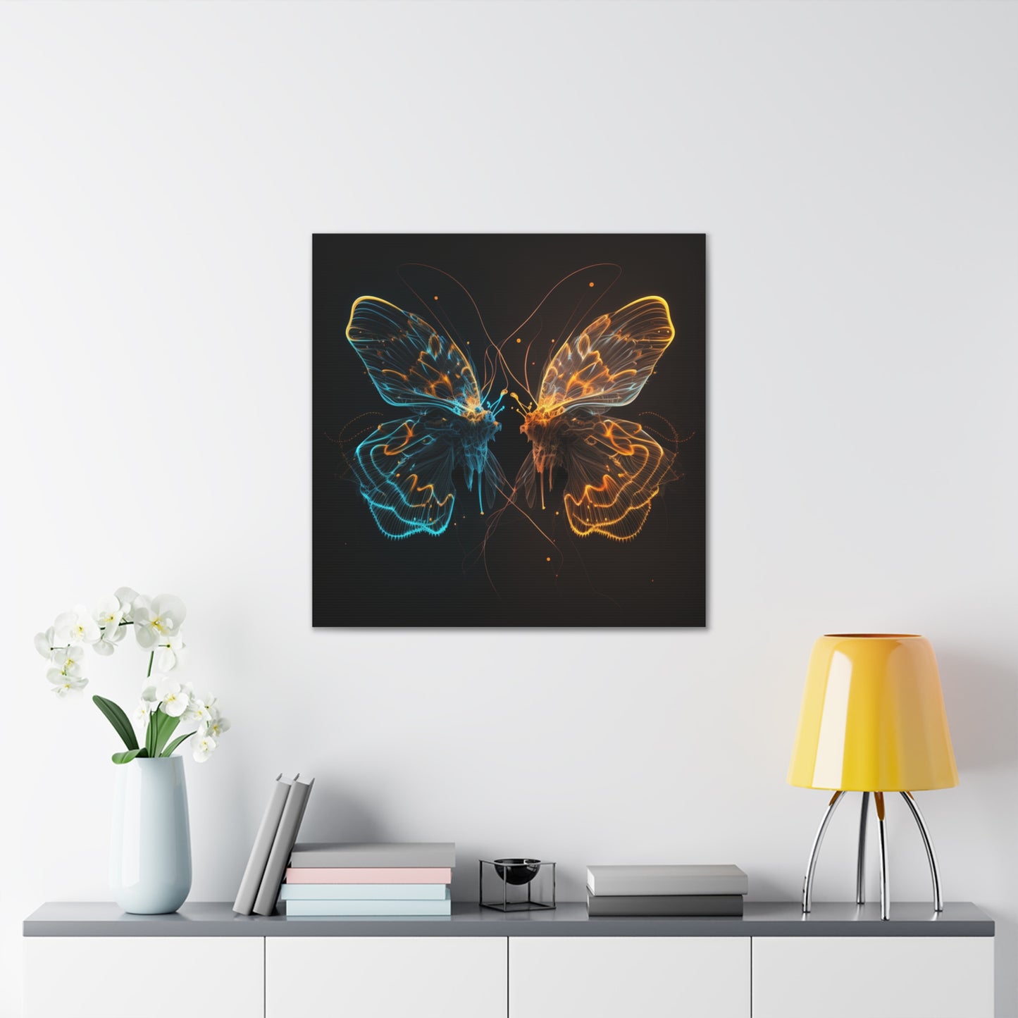 Canvas Gallery Wraps Neon Glo Butterfly 1