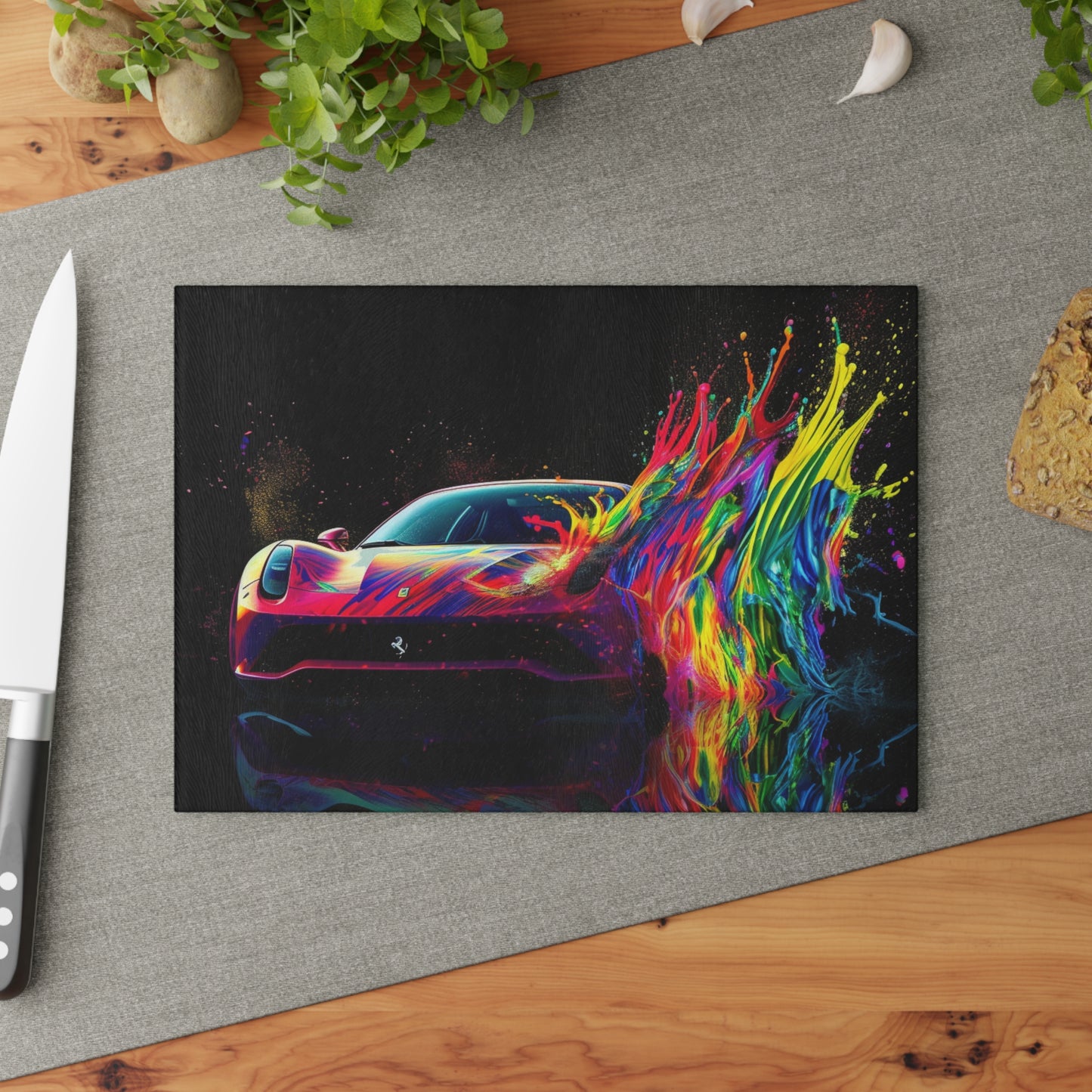 Glass Cutting Board Ferrari Fusion Water 3