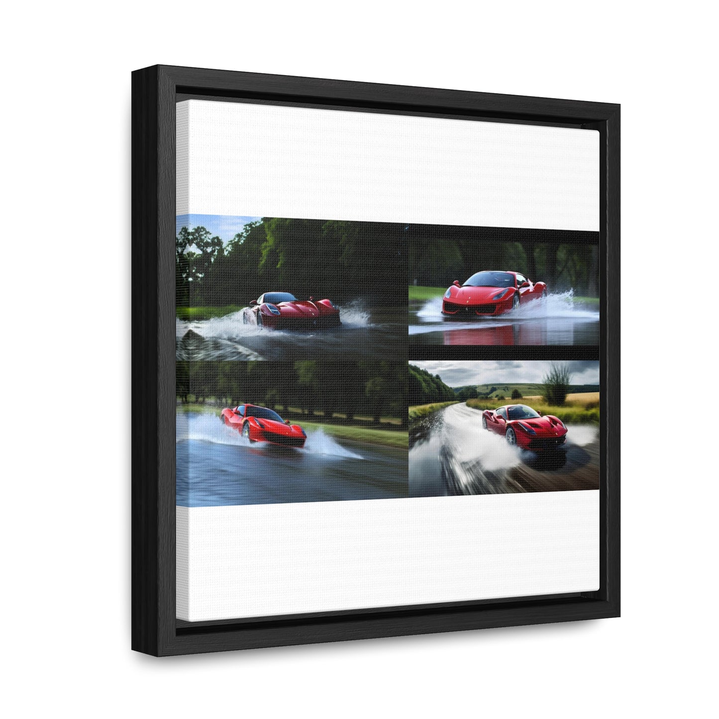 Gallery Canvas Wraps, Square Frame Water Ferrari Splash 5