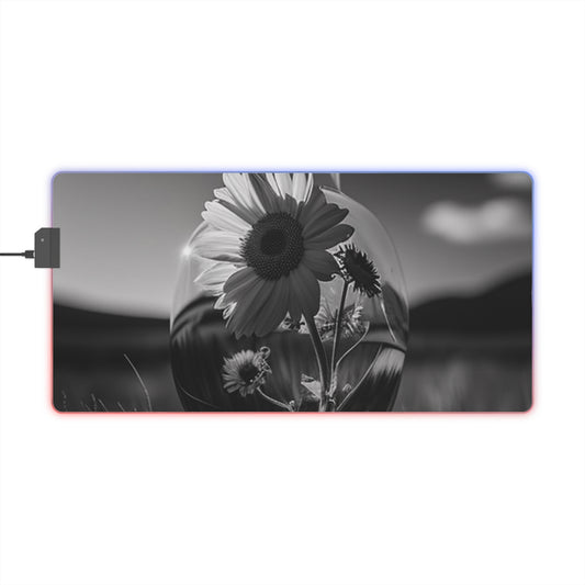 LED Gaming Mouse Pad Yellw Sunflower in a vase 4