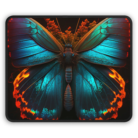 Gaming Mouse Pad  Neon Butterfly Flair 3