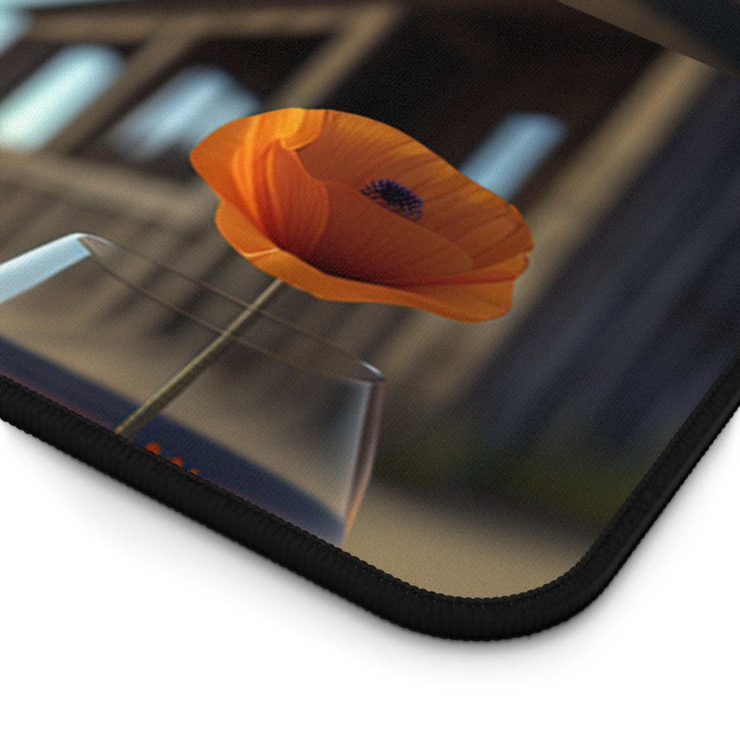 Desk Mat Poppy in a Glass Vase 5