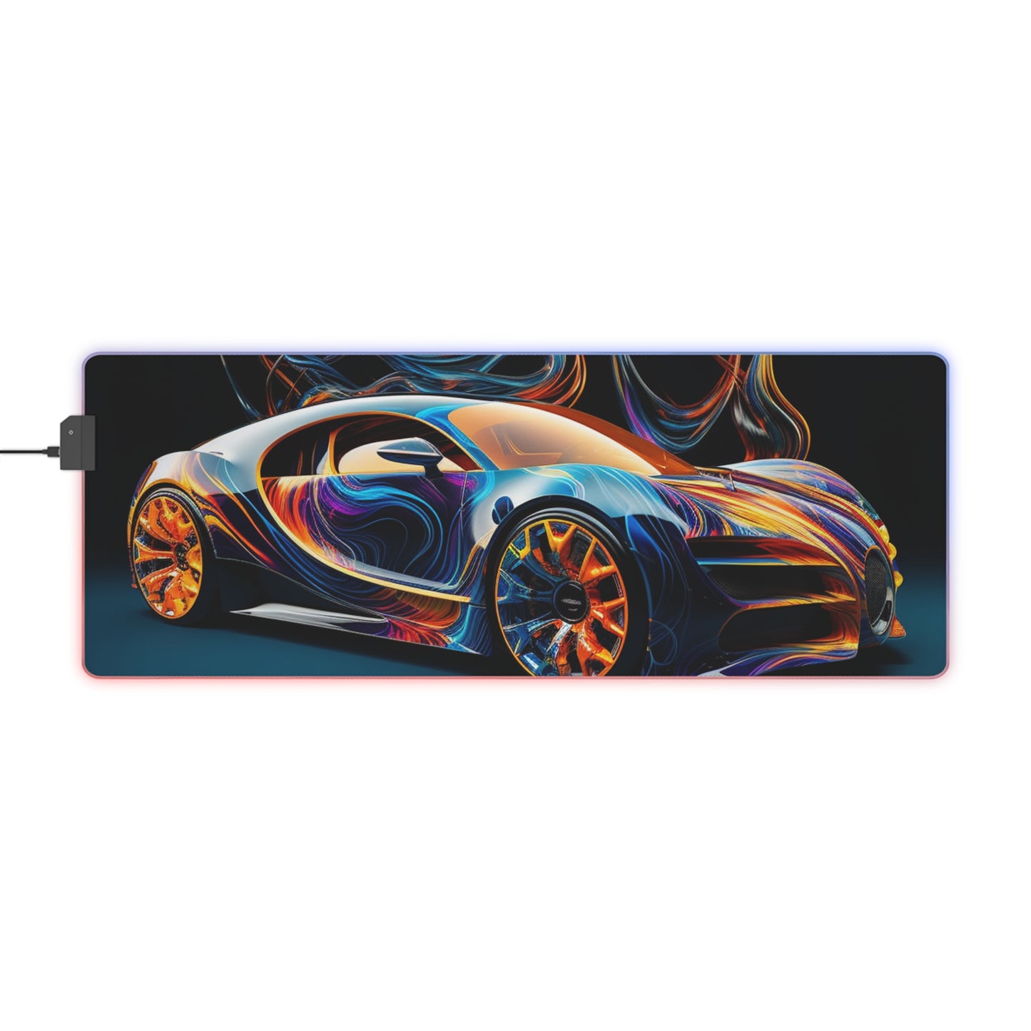 LED Gaming Mouse Pad Bugatti Abstract Flair 2