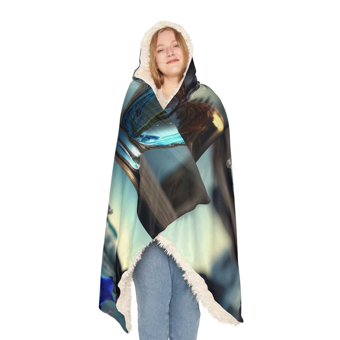 Snuggle Hooded Blanket The Bluebell 5