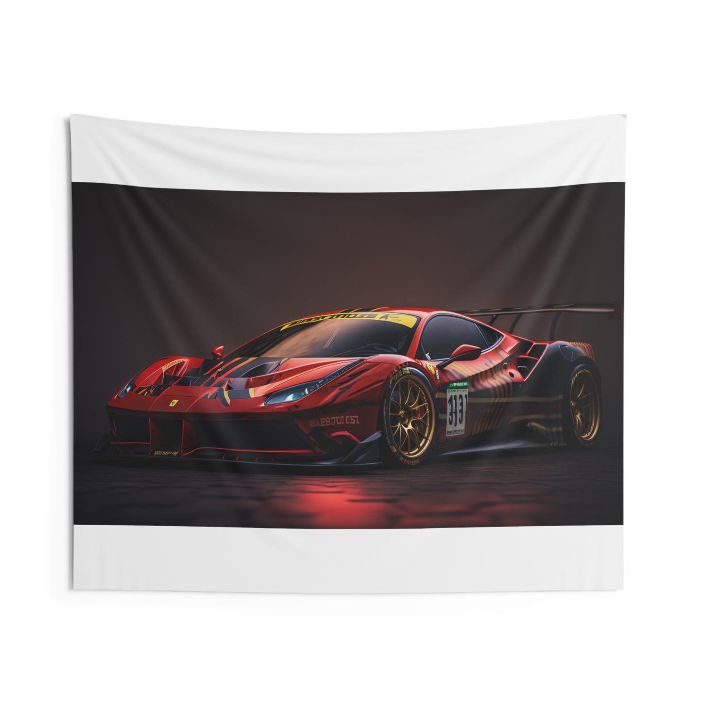 Indoor Wall Tapestries Ferrari Red 1