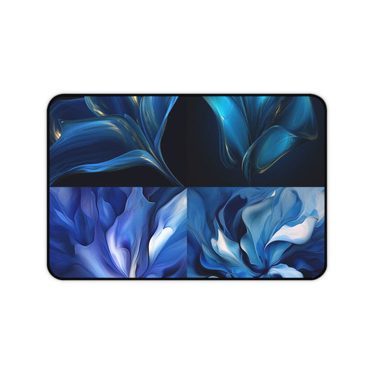 Desk Mat Abstract Blue Tulip 5