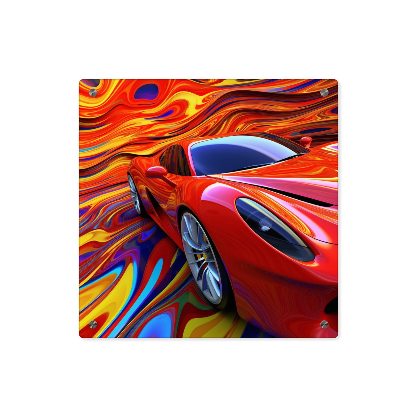 Acrylic Wall Art Panels Ferrari Water Fusion 4