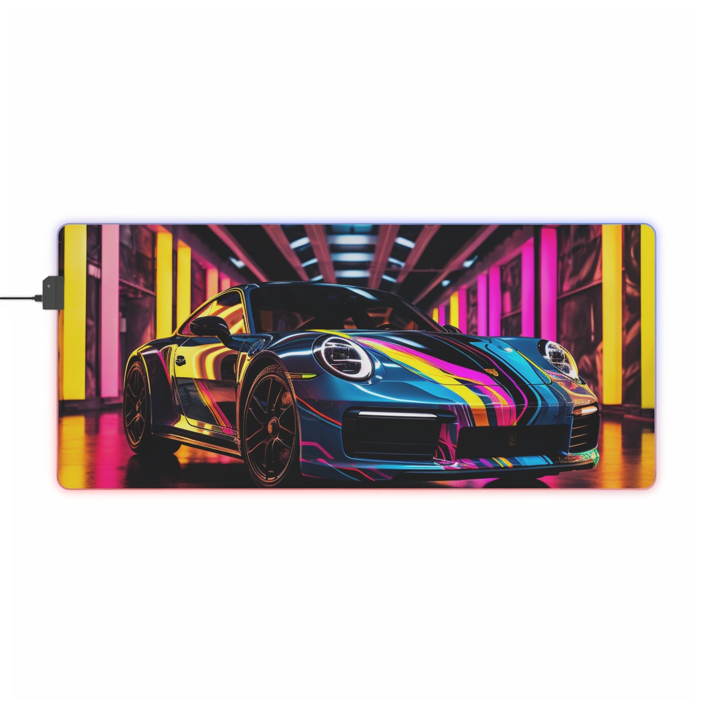 LED Gaming Mouse Pad Macro Porsche 1