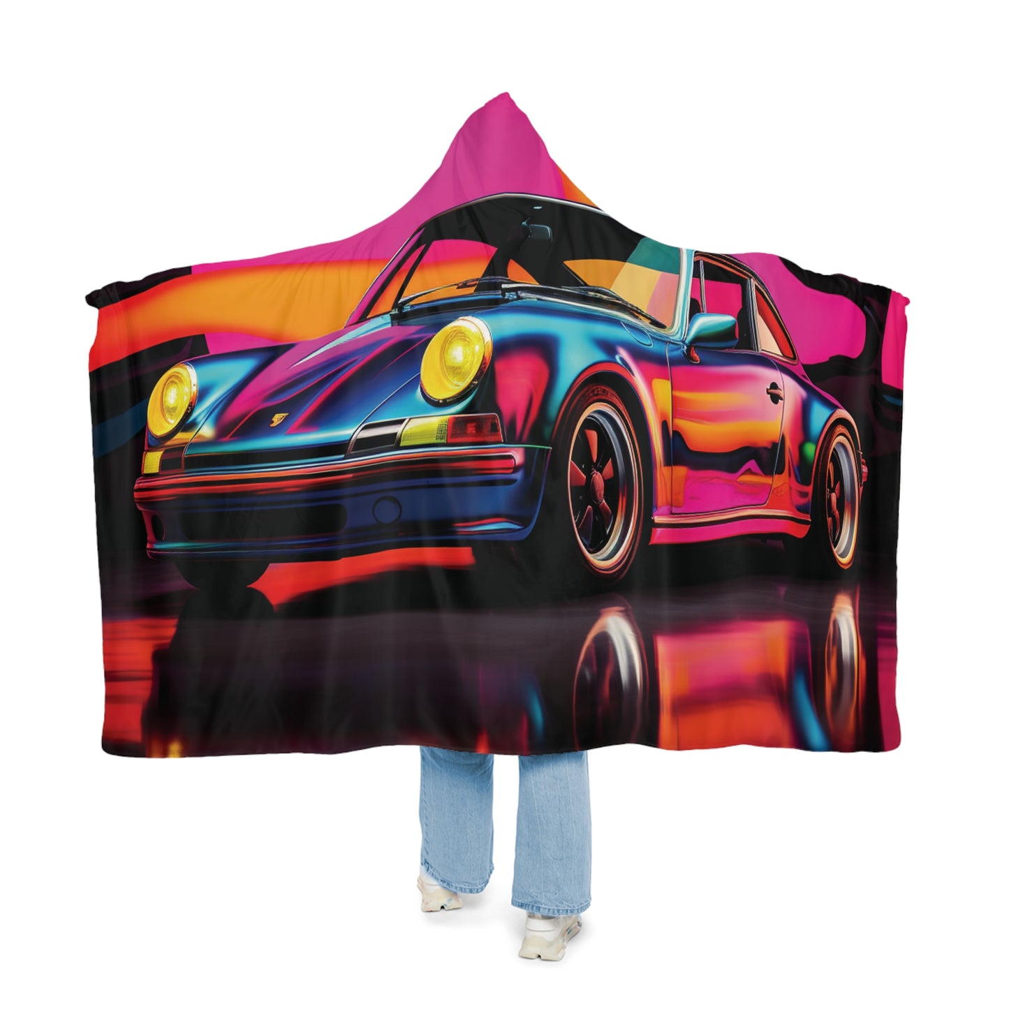 Snuggle Hooded Blanket Macro Porsche 2