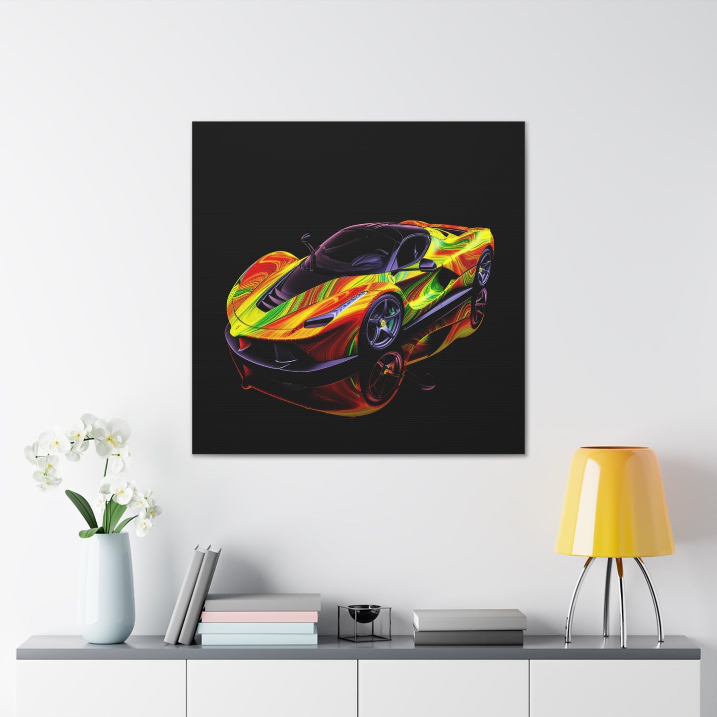 Canvas Gallery Wraps Ferrari Neon 4