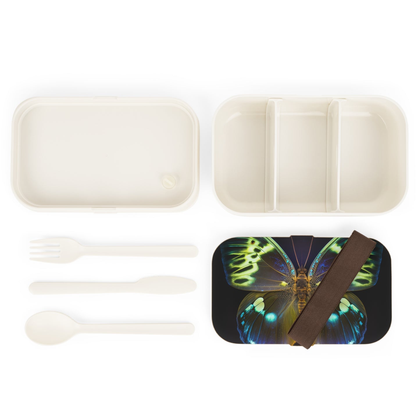 Bento Lunch Box Neon Hue Butterfly 1