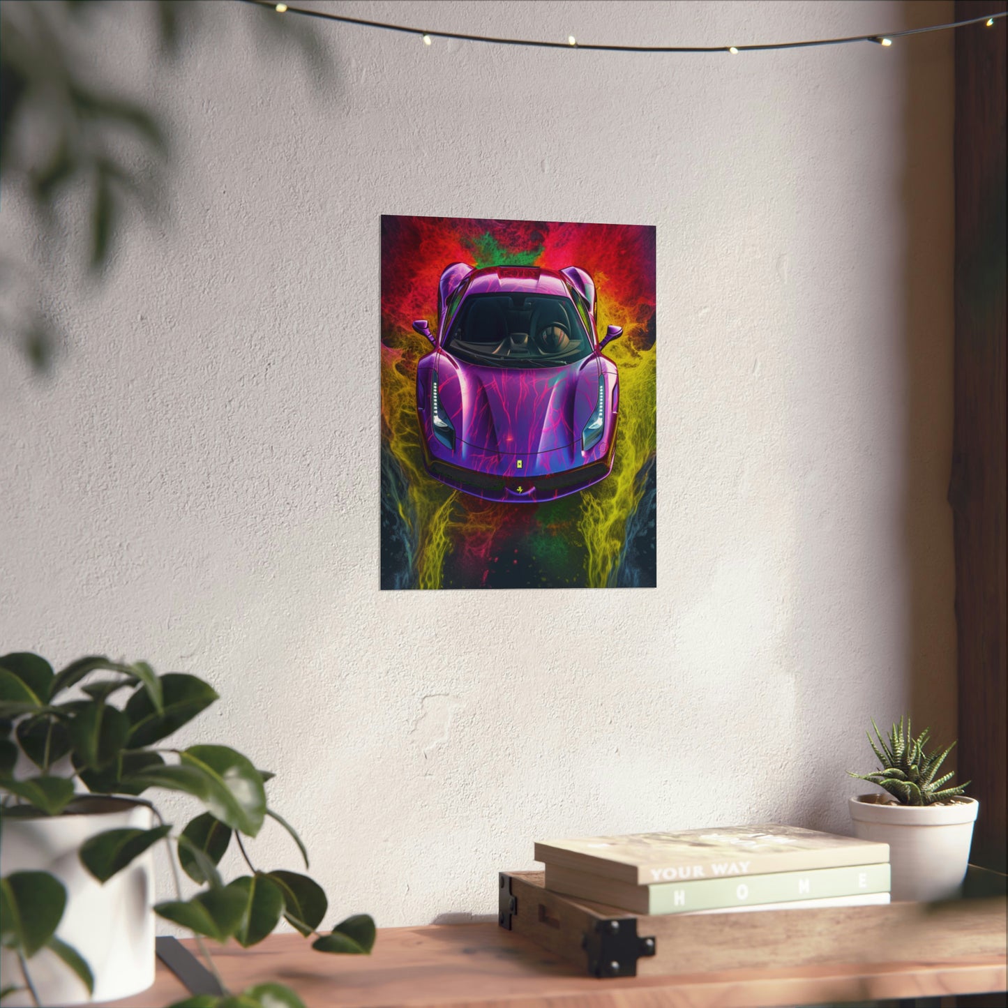 Premium Matte Vertical Posters Farrari Water 3