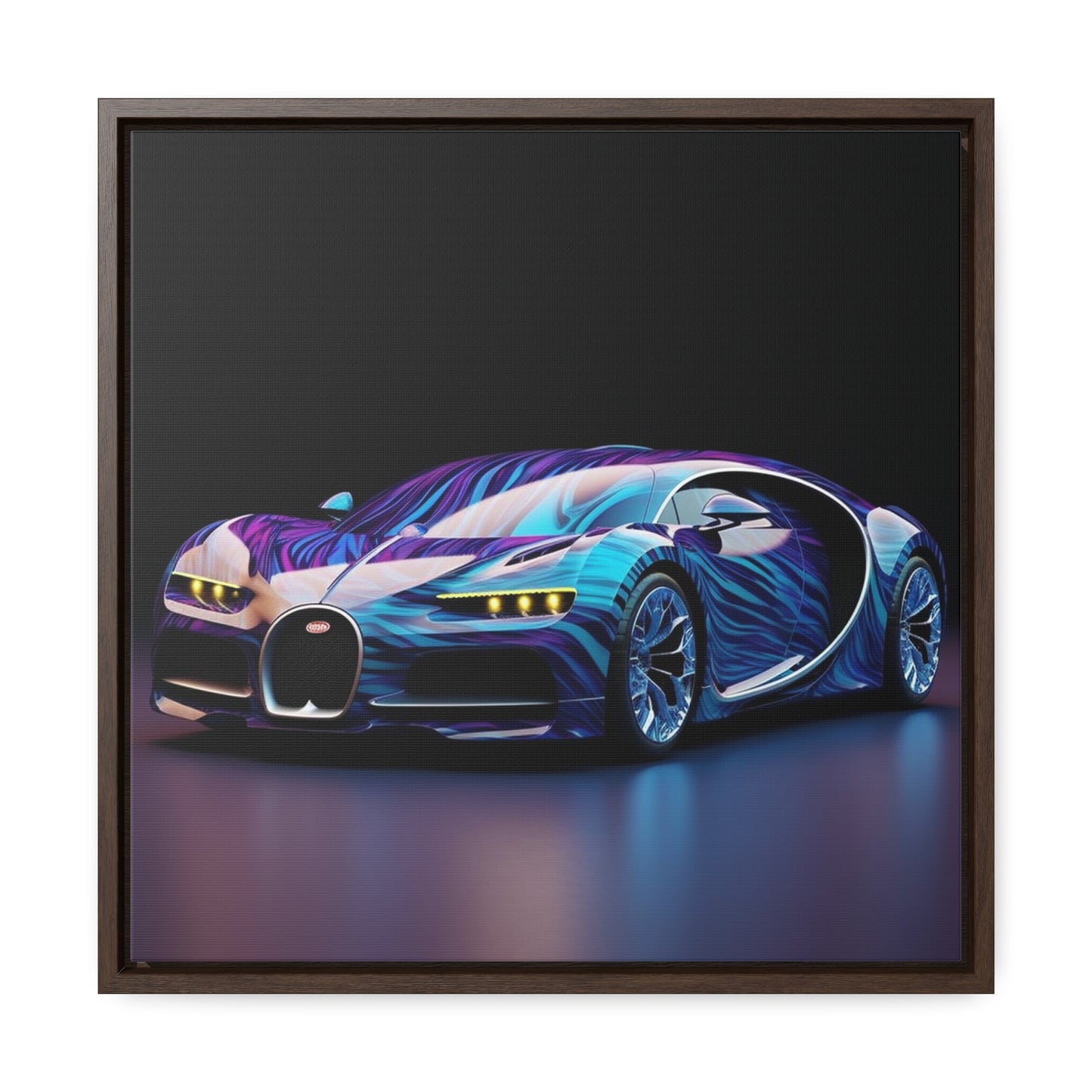 Gallery Canvas Wraps, Square Frame Bugatti Abstract Flair 3