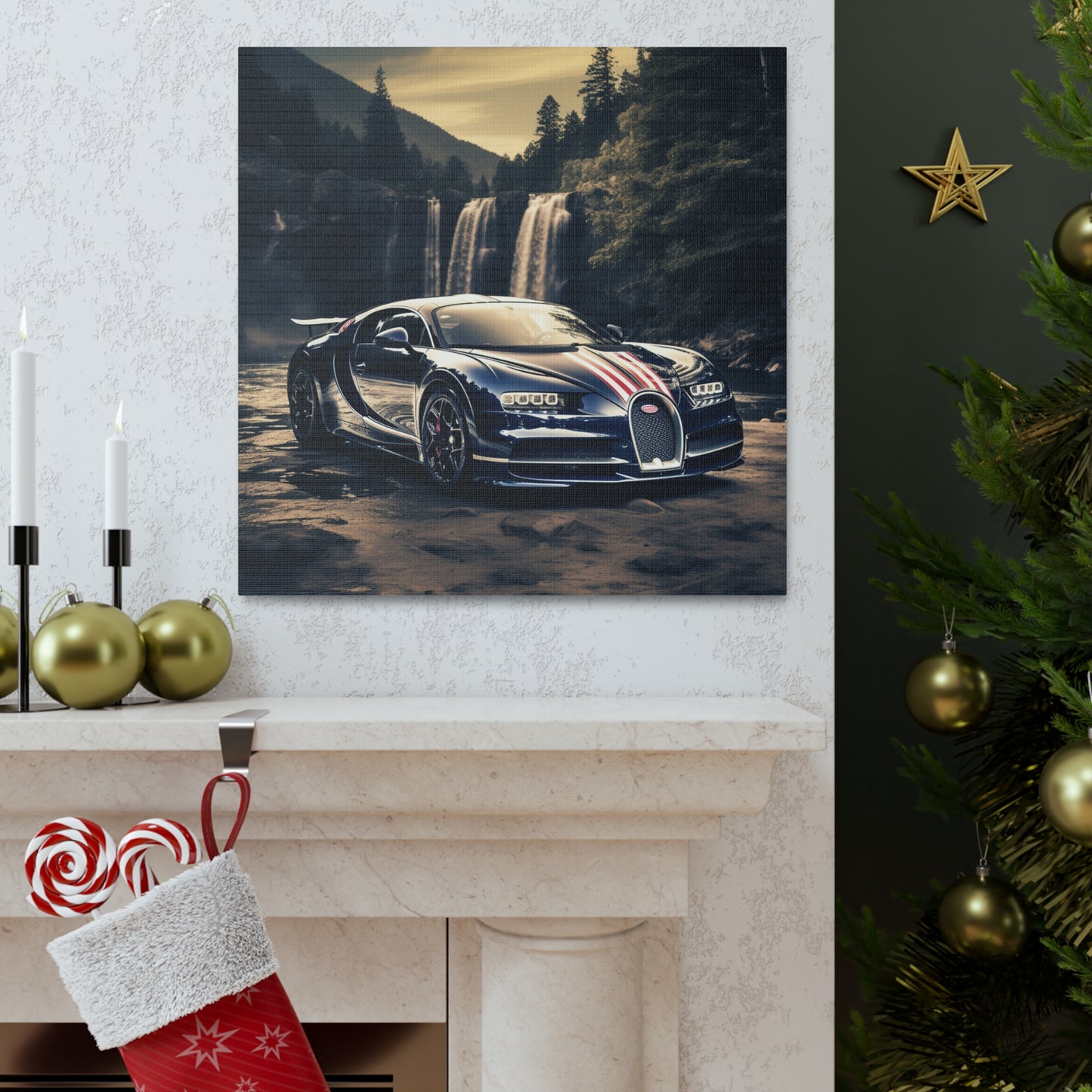 Canvas Gallery Wraps Bugatti Waterfall 2