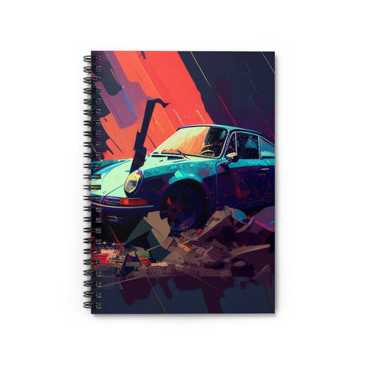 Spiral Notebook - Ruled Line Porsche Abstract 2