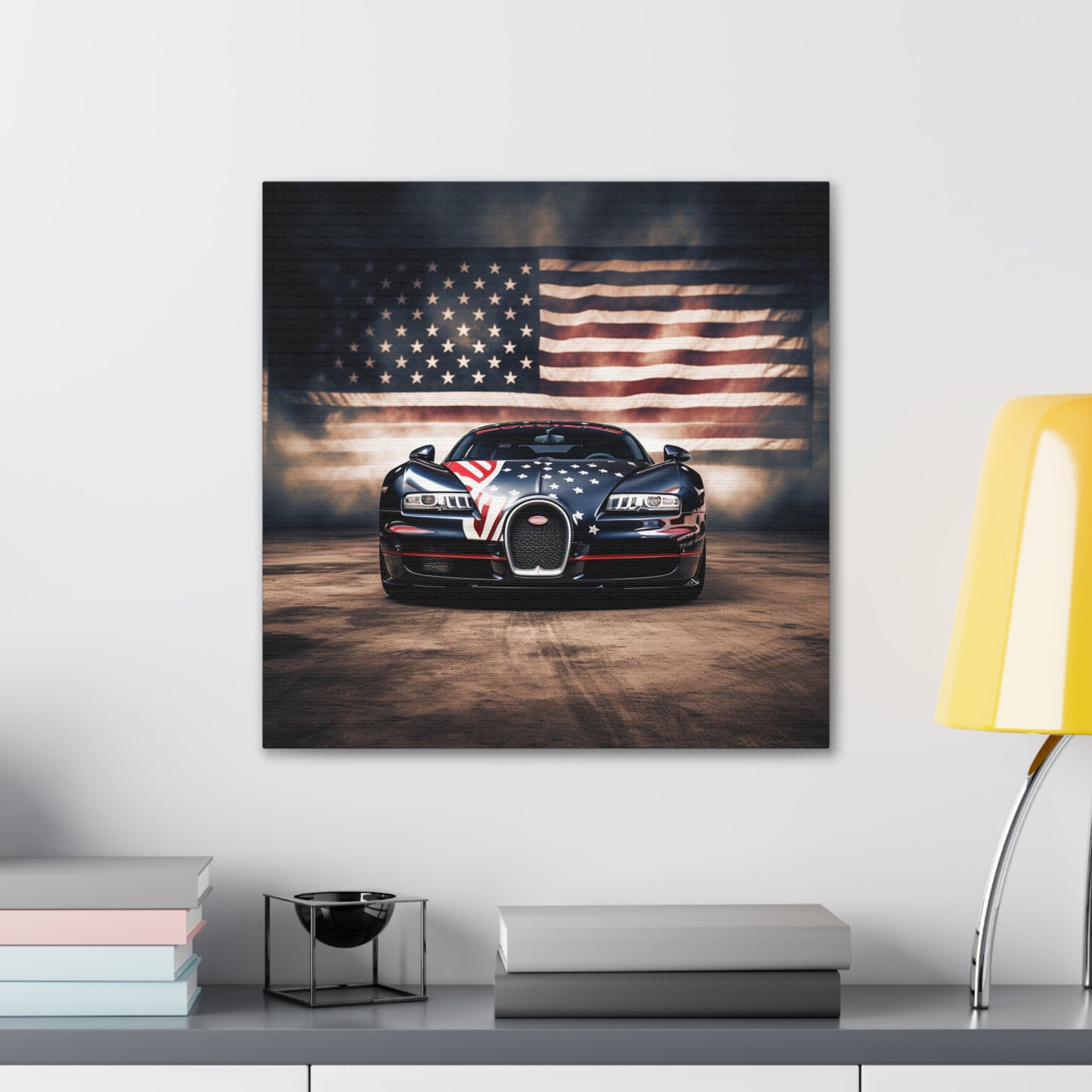 Canvas Gallery Wraps Bugatti American Flag 2