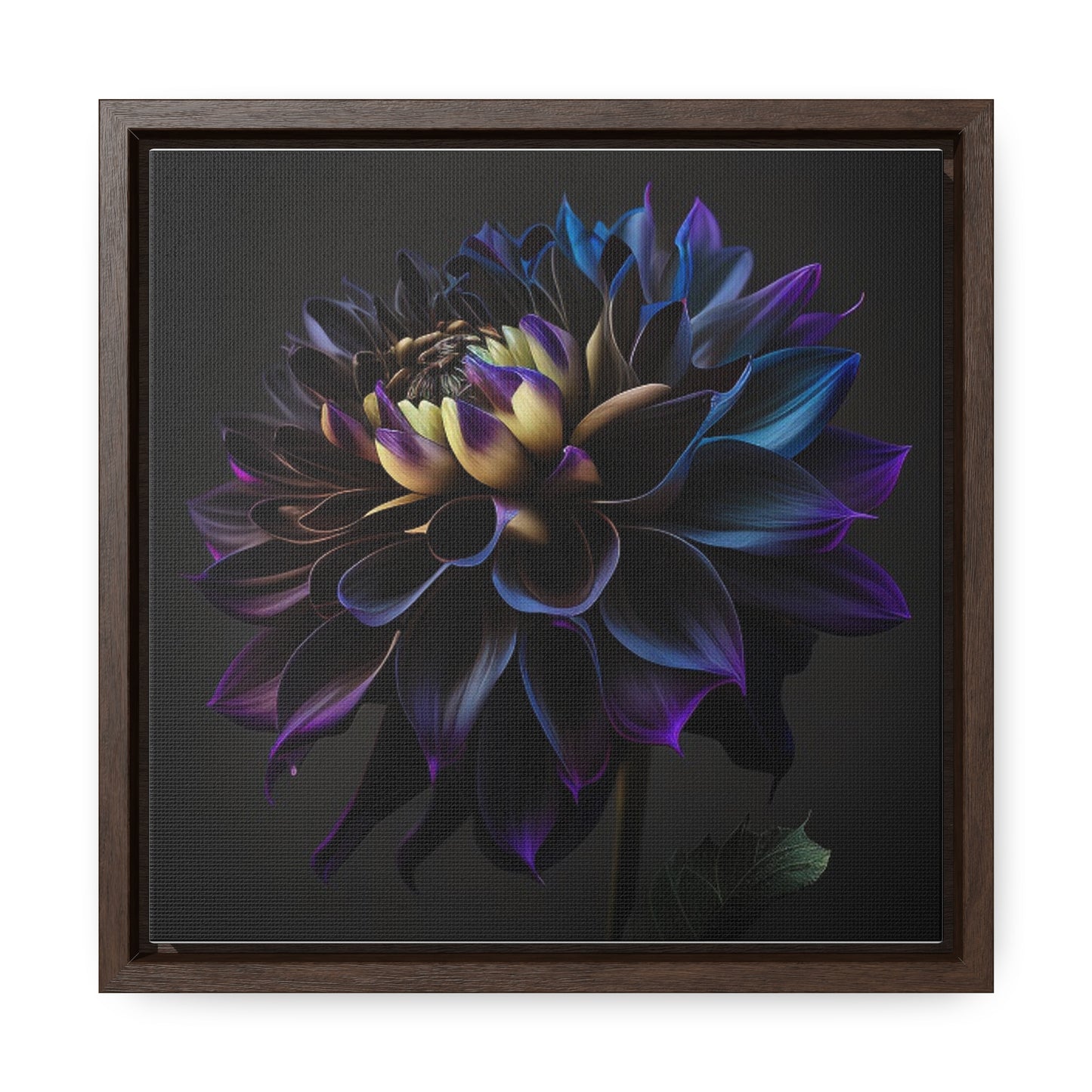 Gallery Canvas Wraps, Square Frame Dahlia Purple 1