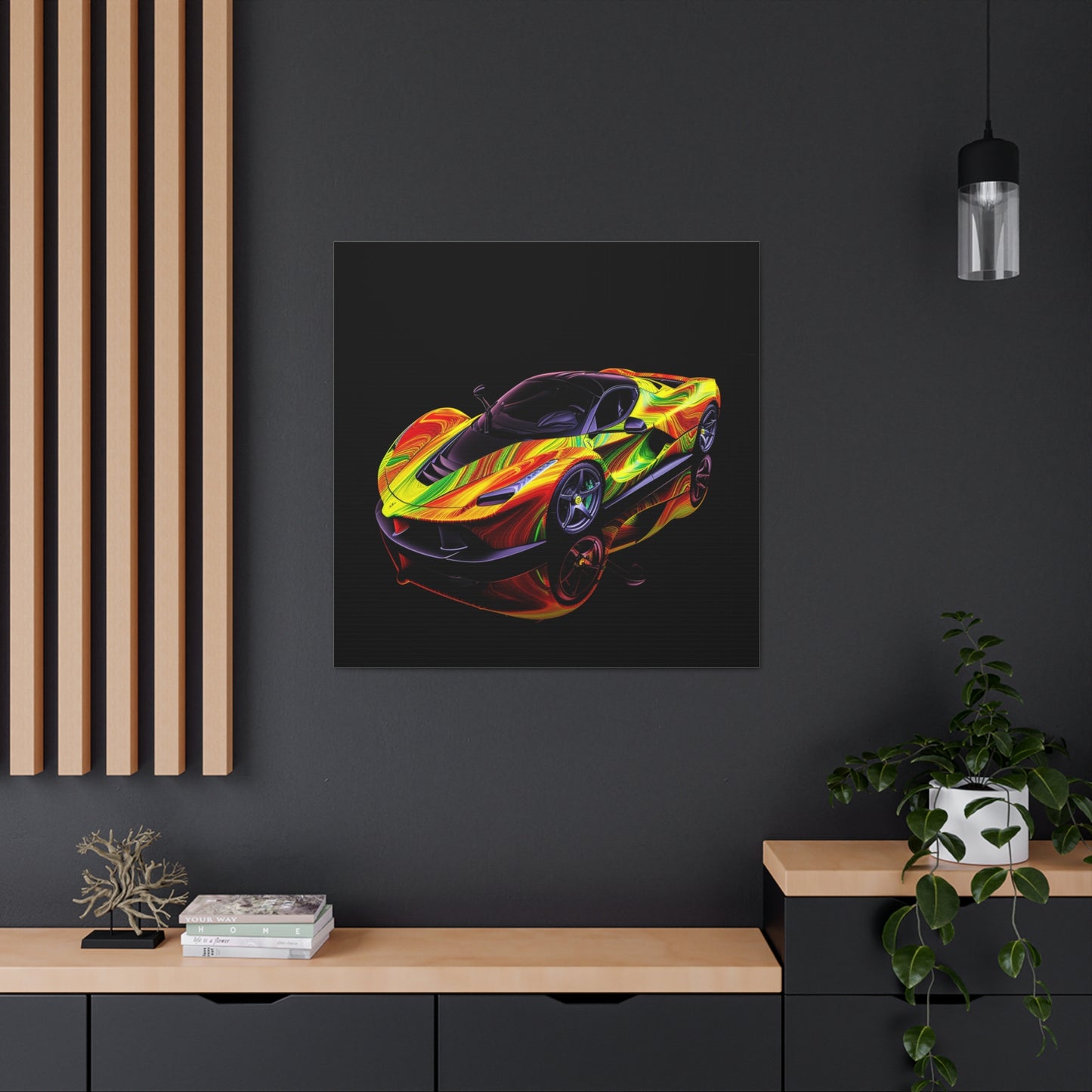 Canvas Gallery Wraps Ferrari Neon 4