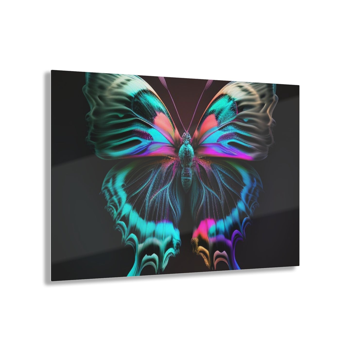 Acrylic Prints Neon Butterfly Fusion 3