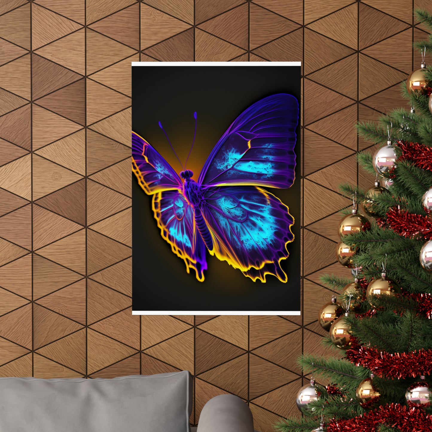 Premium Matte Vertical Posters Thermal Butterfly 4