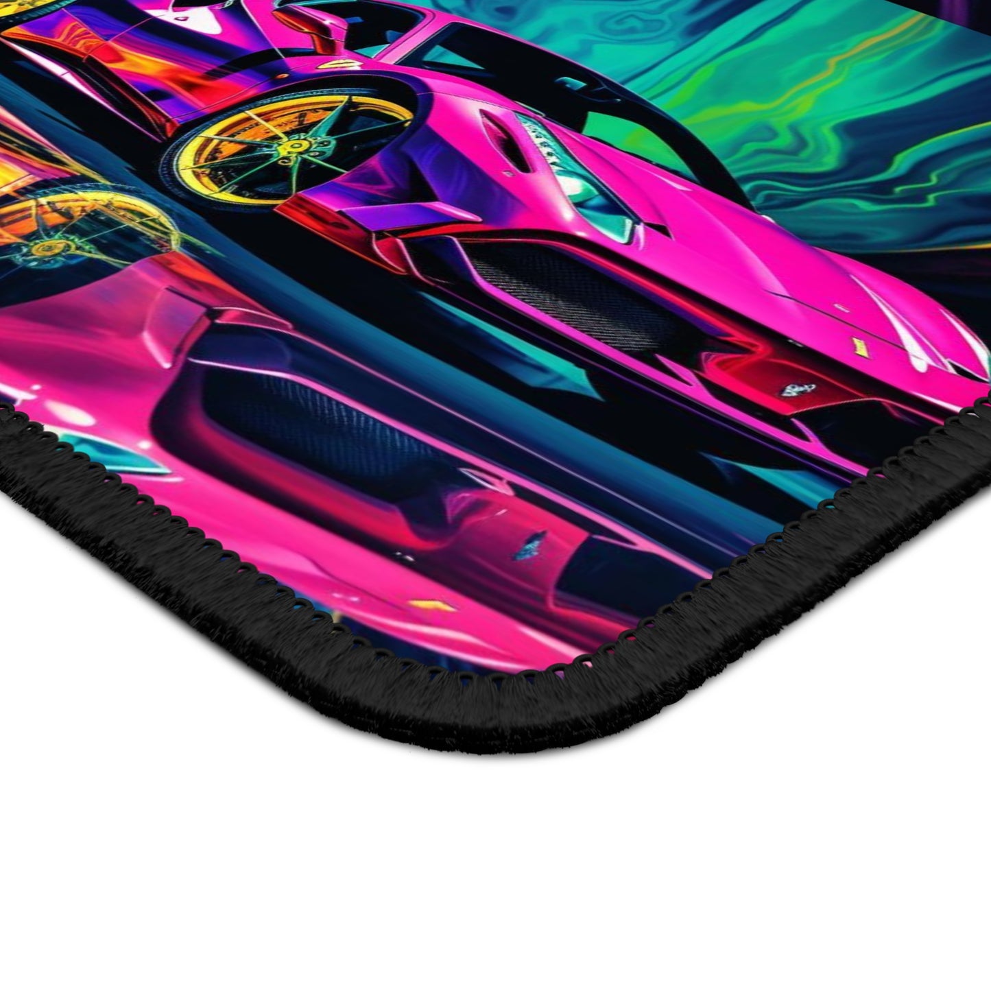 Gaming Mouse Pad  Pink Ferrari Macro 5