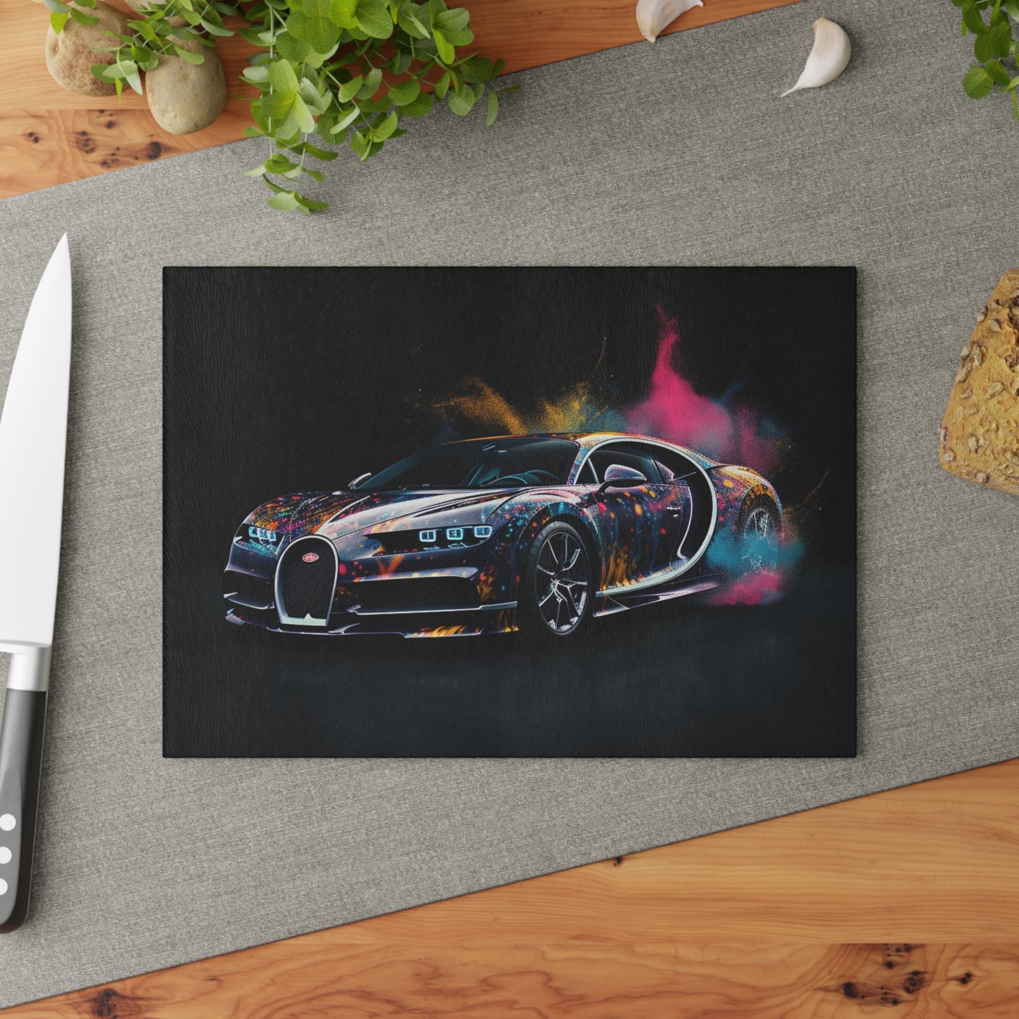 Glass Cutting Board Hyper Bugatti 4