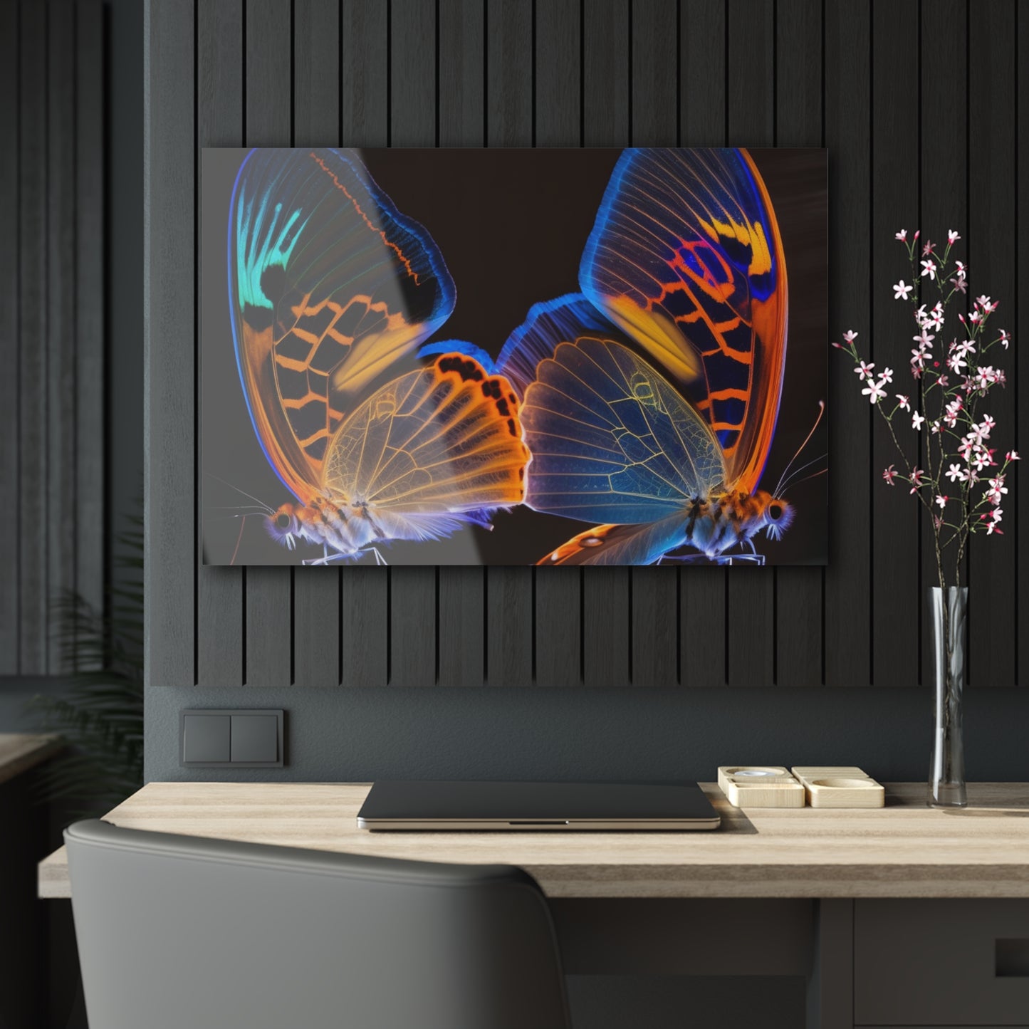 Acrylic Prints Neon Glo Butterfly 2