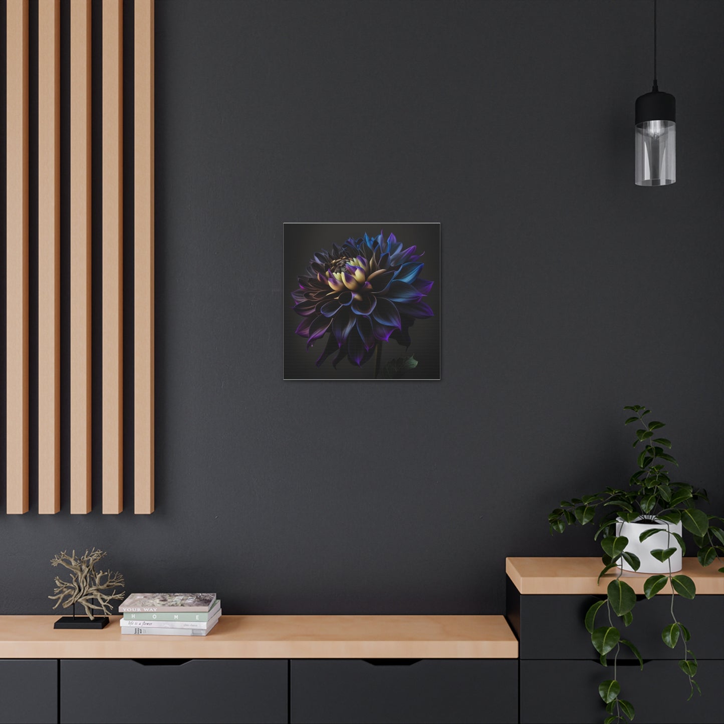 Canvas Gallery Wraps Dahlia Purple 1